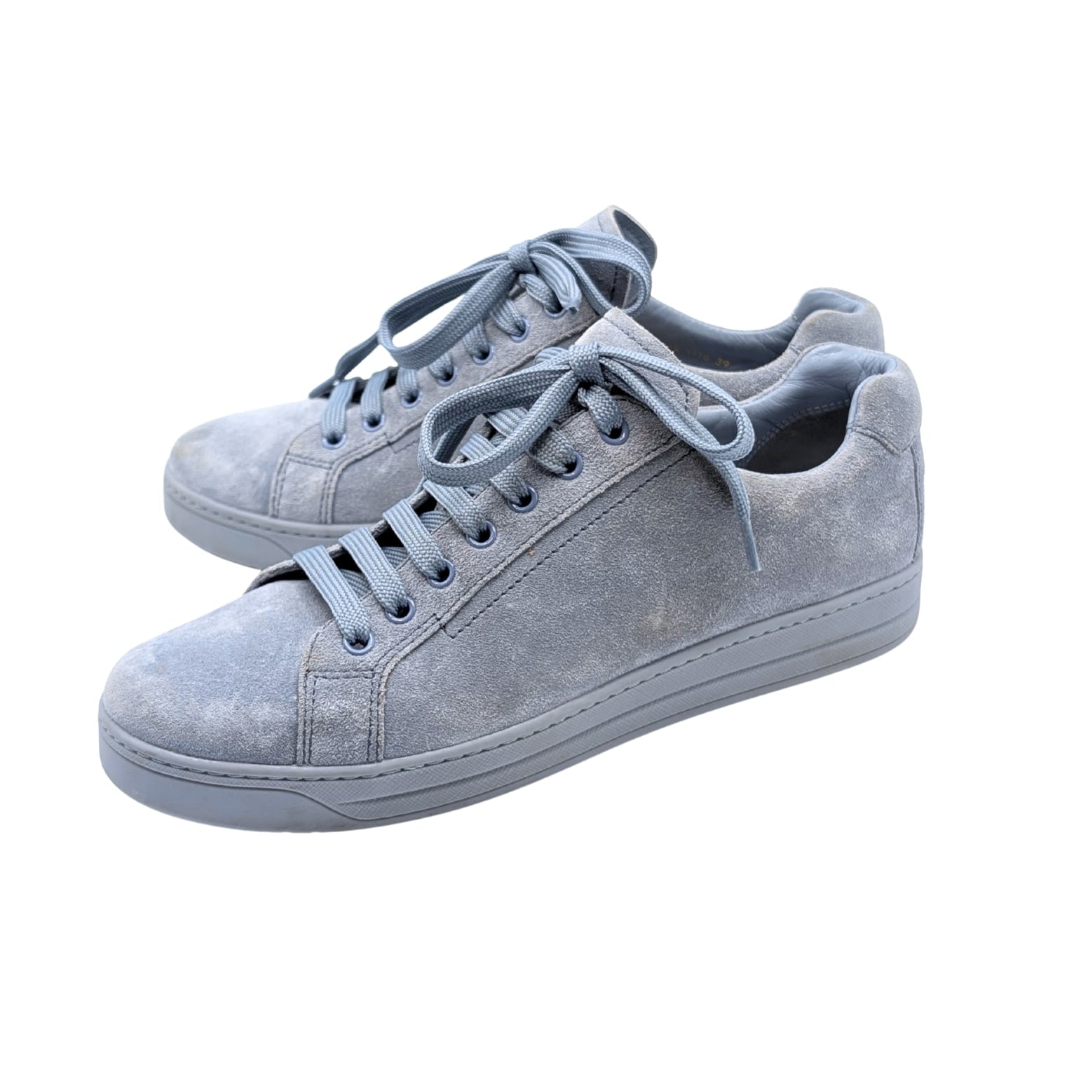 Prada Sport Blue Suede Sneakers Size 39