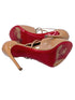 Christian Louboutin Patent Nude Holly Alta 120 Size 38.5