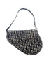 Christian Dior Navy Blue Diorissimo Saddle Pochette Bag