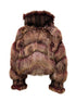 Solleciti Red Fox Fur Jacket Coat Size Small