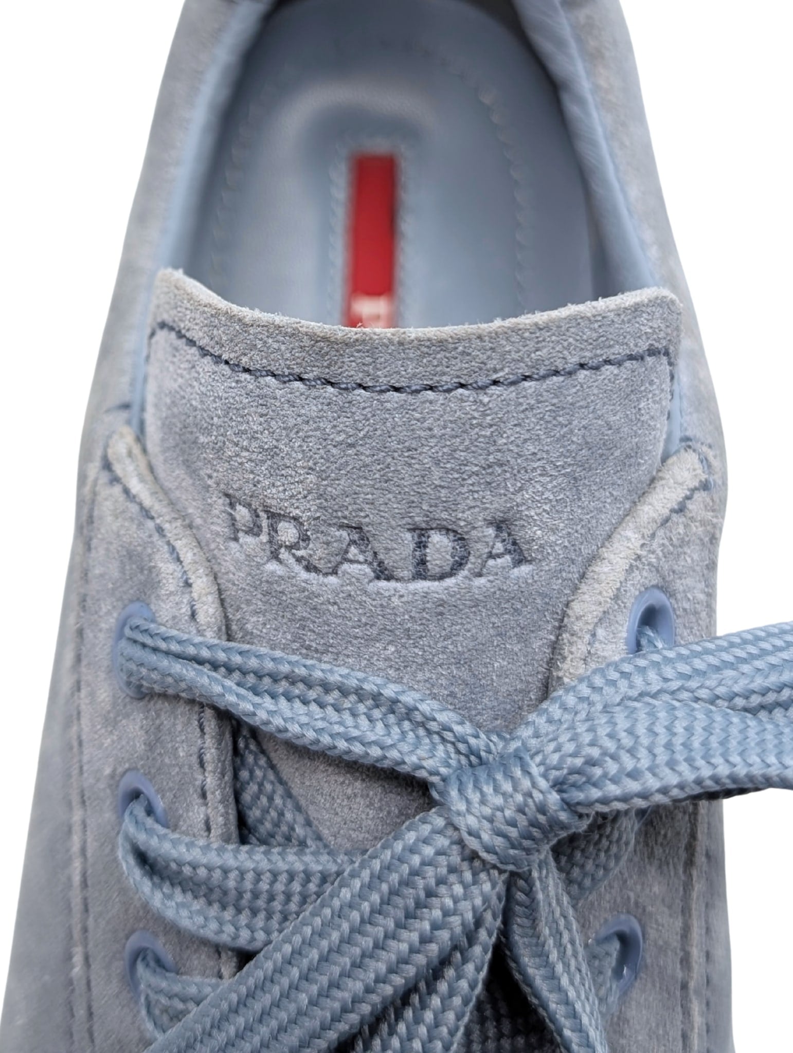 Prada Sport Blue Suede Sneakers Size 39