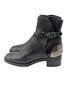 Chanel Black Leather Spring Summer 2014 Ankle Moto Boots Size 39