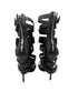 Giuseppe Zanotti Black Leather Coline Buckle Gladiator Heels 110 Size 38