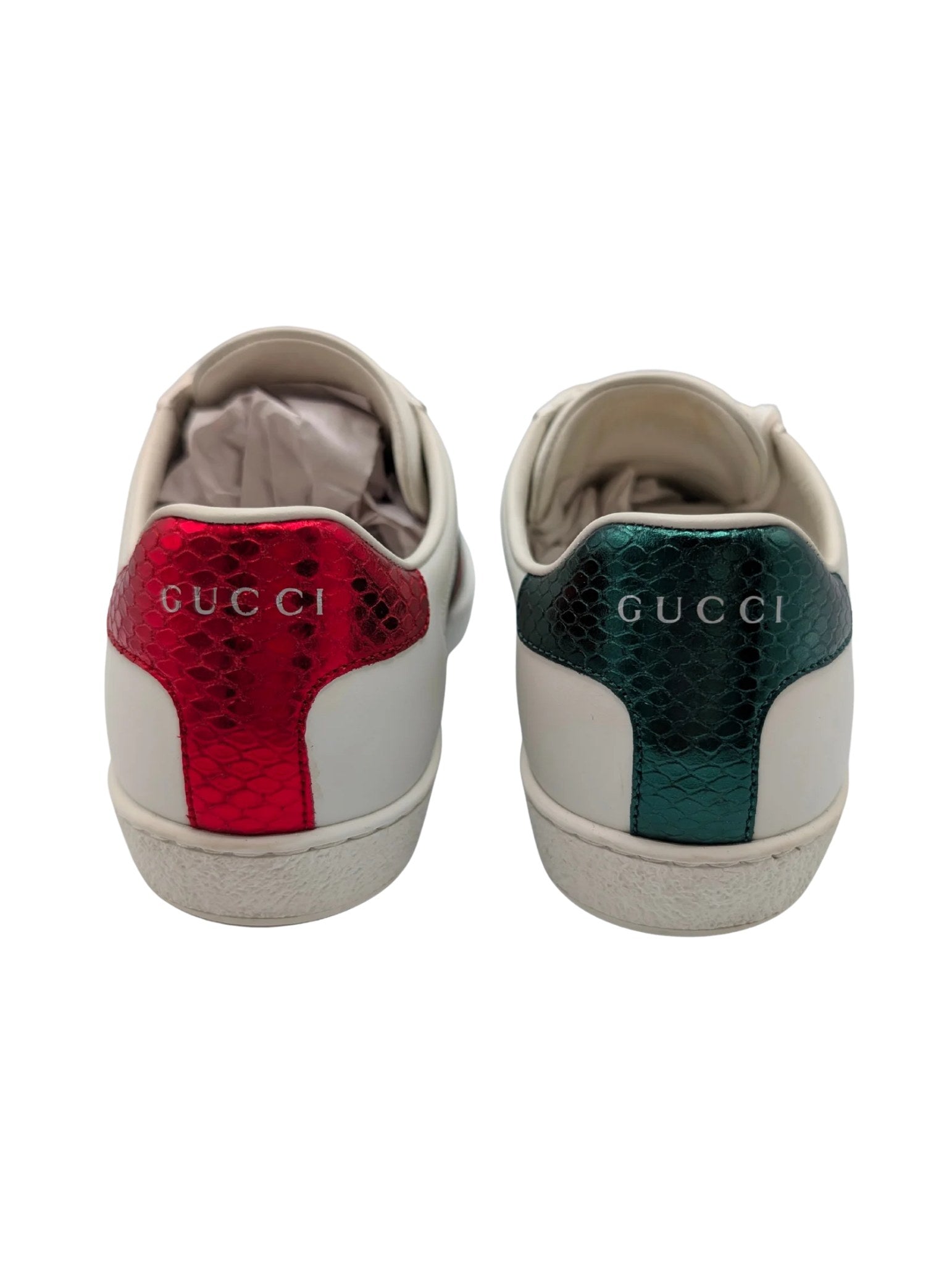 Gucci White Bee Ace Sneakers Size 38
