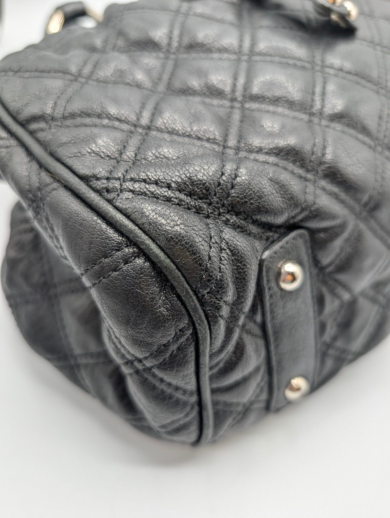 Marc Jacobs Stam Black Quilted Leather Chain Bag