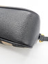 Burberry Check Black Leather Camera Crossbody Bag