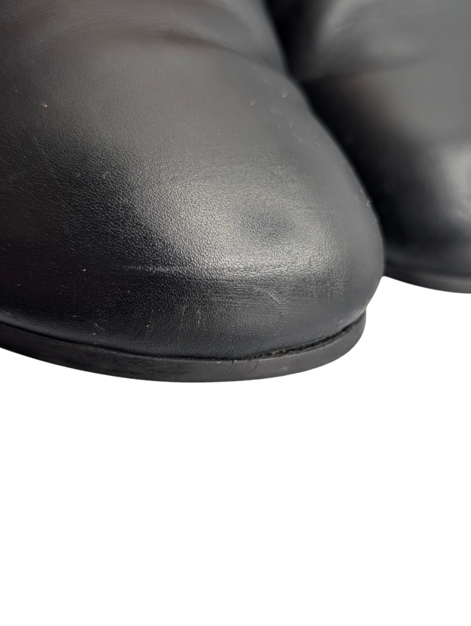 Gucci Black Leather River Horsebit Slingback Mules Men Size 10