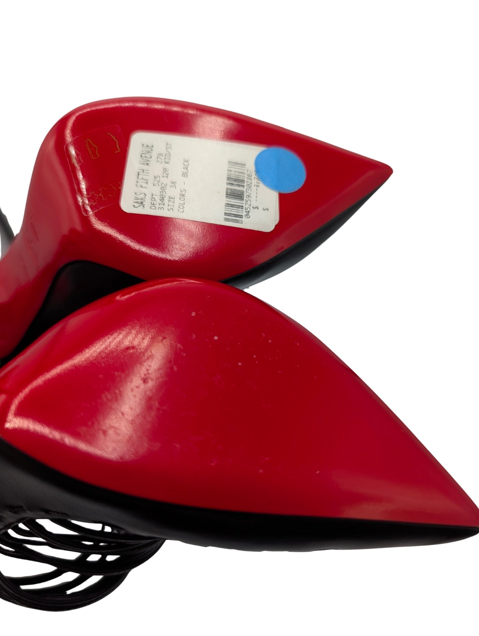 Christian Louboutin Black Leather Gortik Pumps Booties Size 38