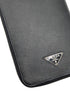 Prada Black Saffiano Travel Organizer Zip Wallet