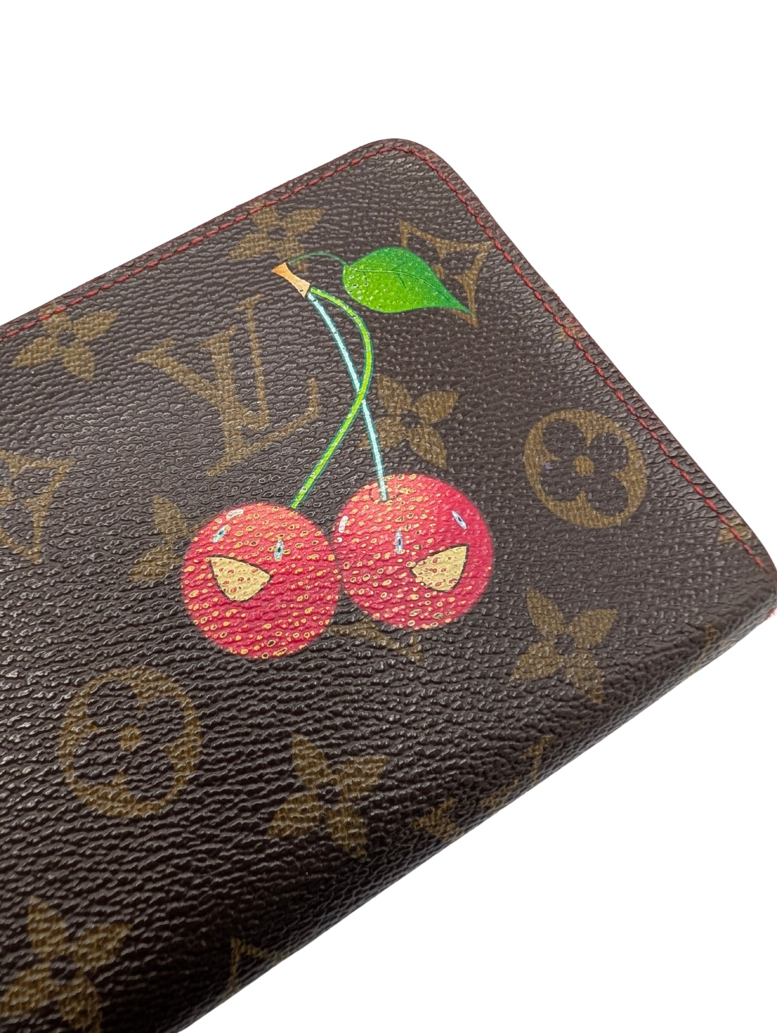 Louis Vuitton x Takashi Murakami Cherise Cherry Monogram Zippy Wallet