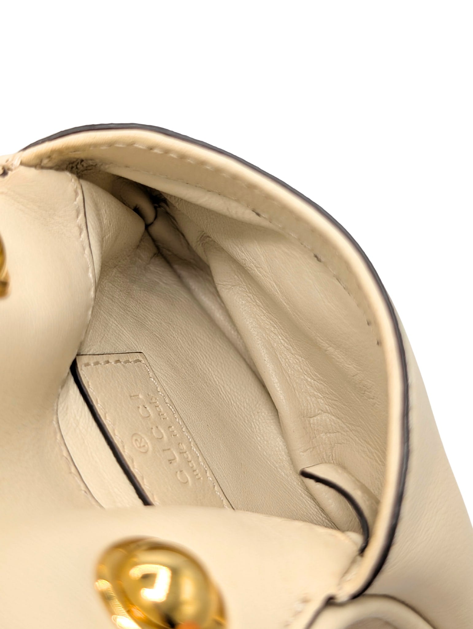 Gucci Cream Leather Blondie GG Mini Crossbody