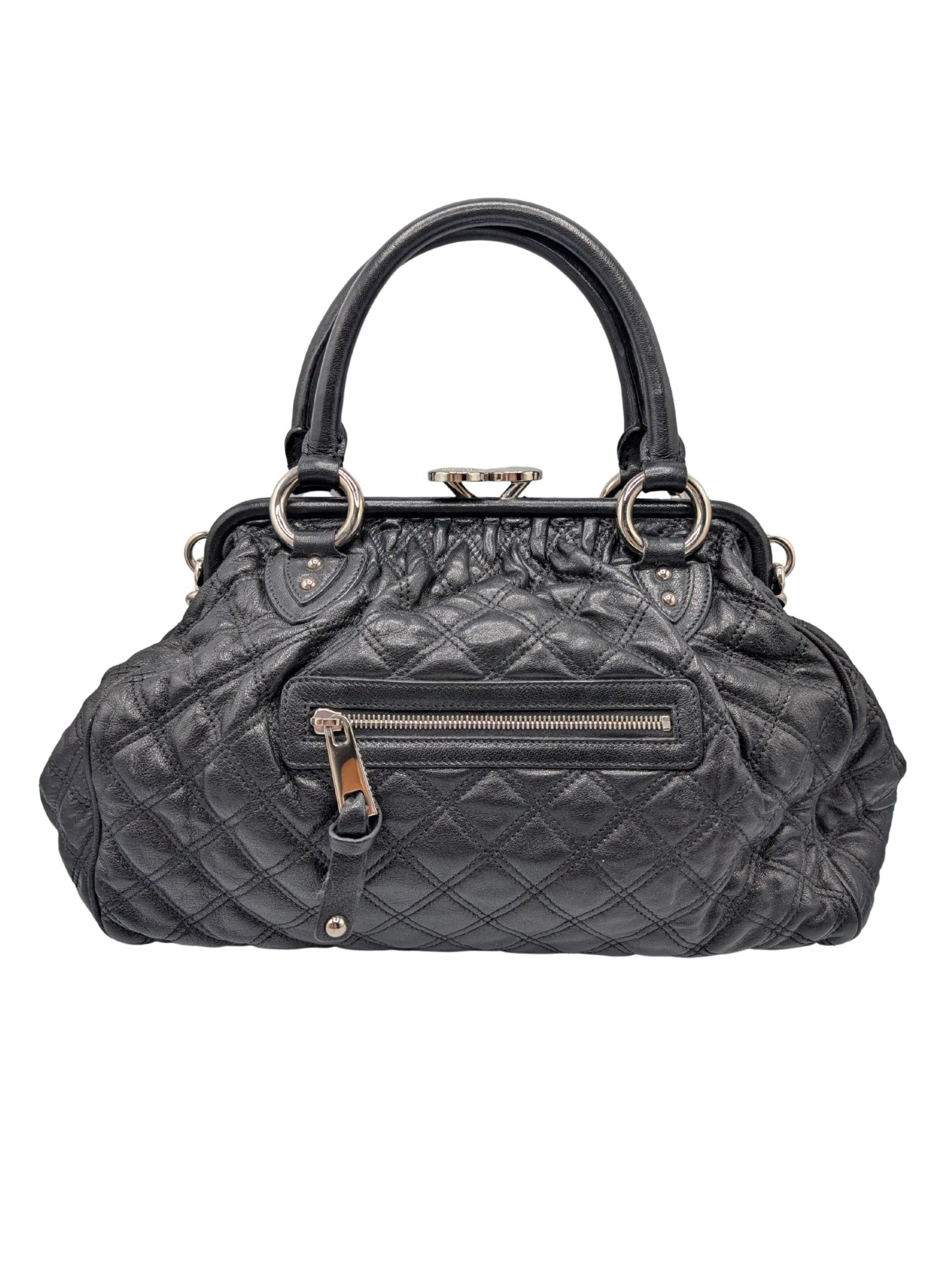 Marc Jacobs Stam Black Quilted Leather Chain Bag