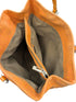 Fendi Orange Zucchino FF Canvas Leather Tote