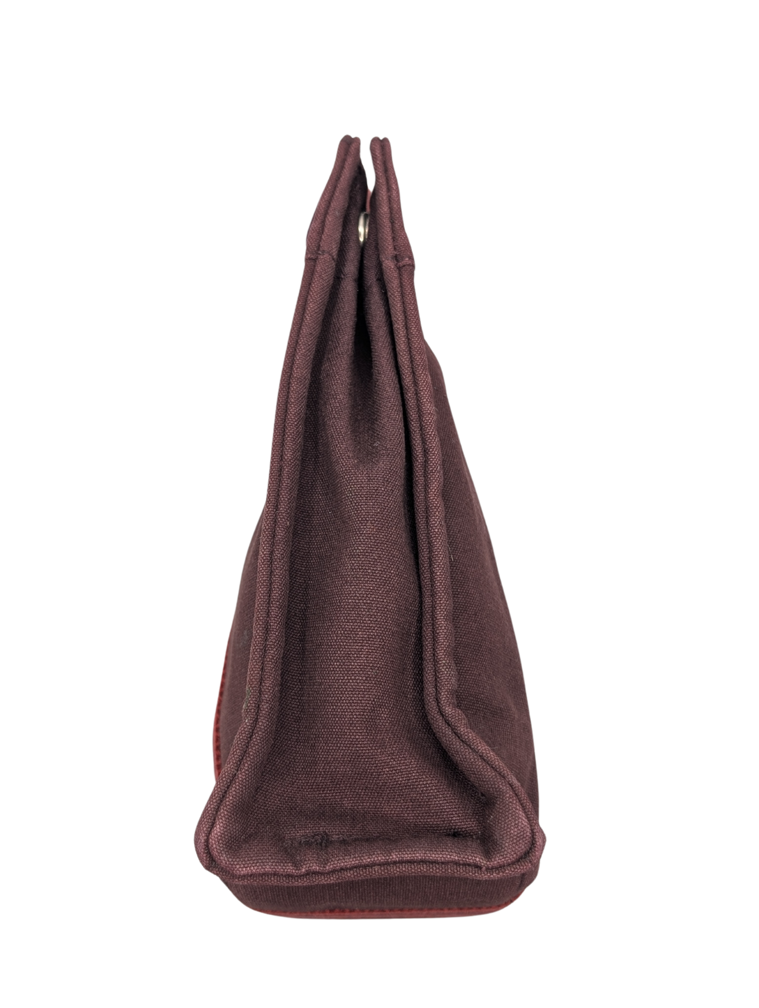 Hermès Canvas Bordeaux Fourre Tout PM Tote