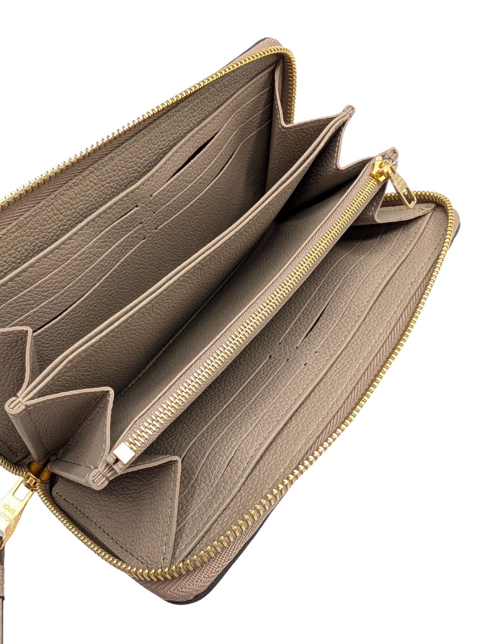 Louis Vuitton Turtledove Empreinte Leathet Zippy Wallet