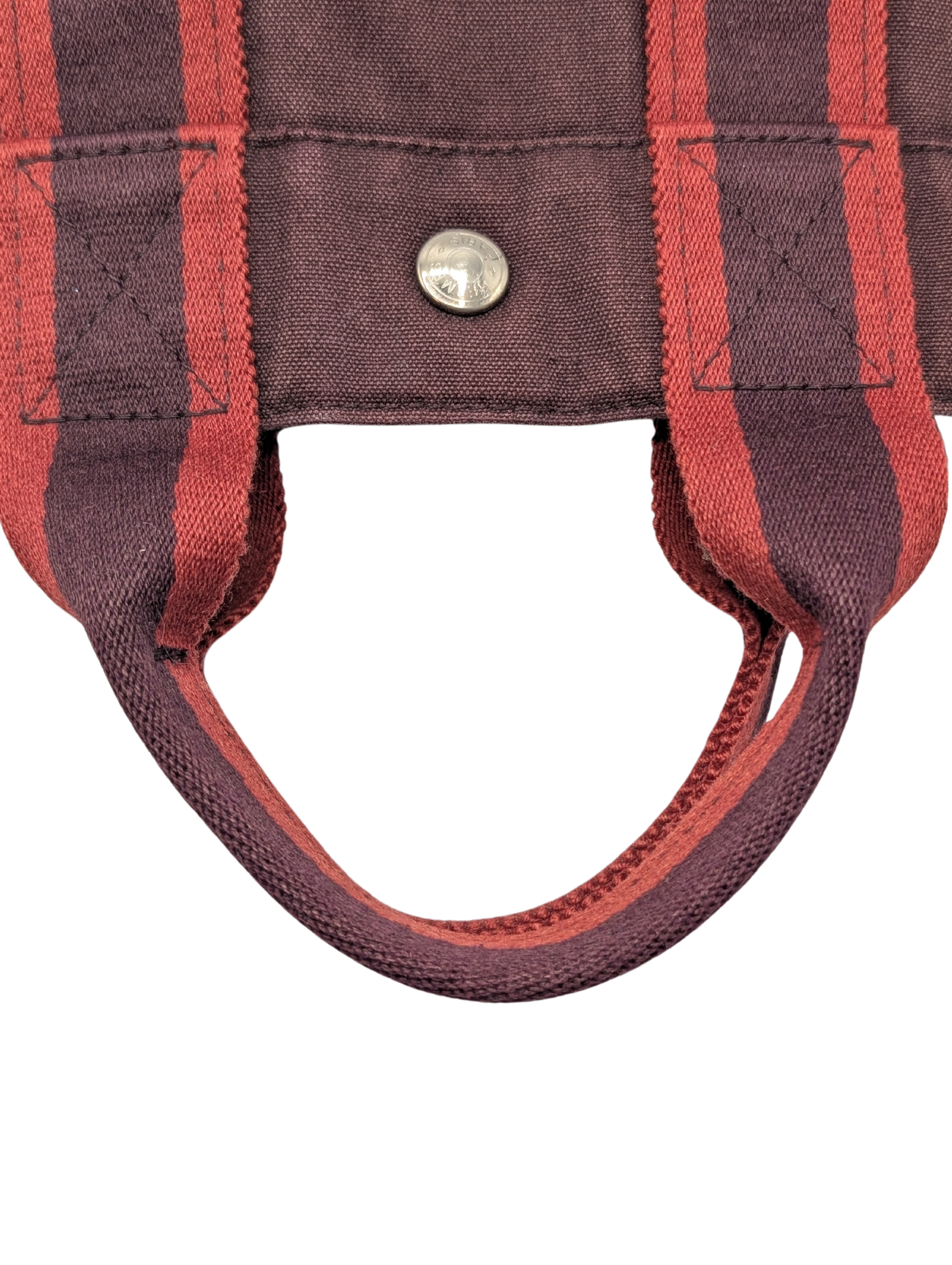 Hermès Canvas Bordeaux Fourre Tout PM Tote