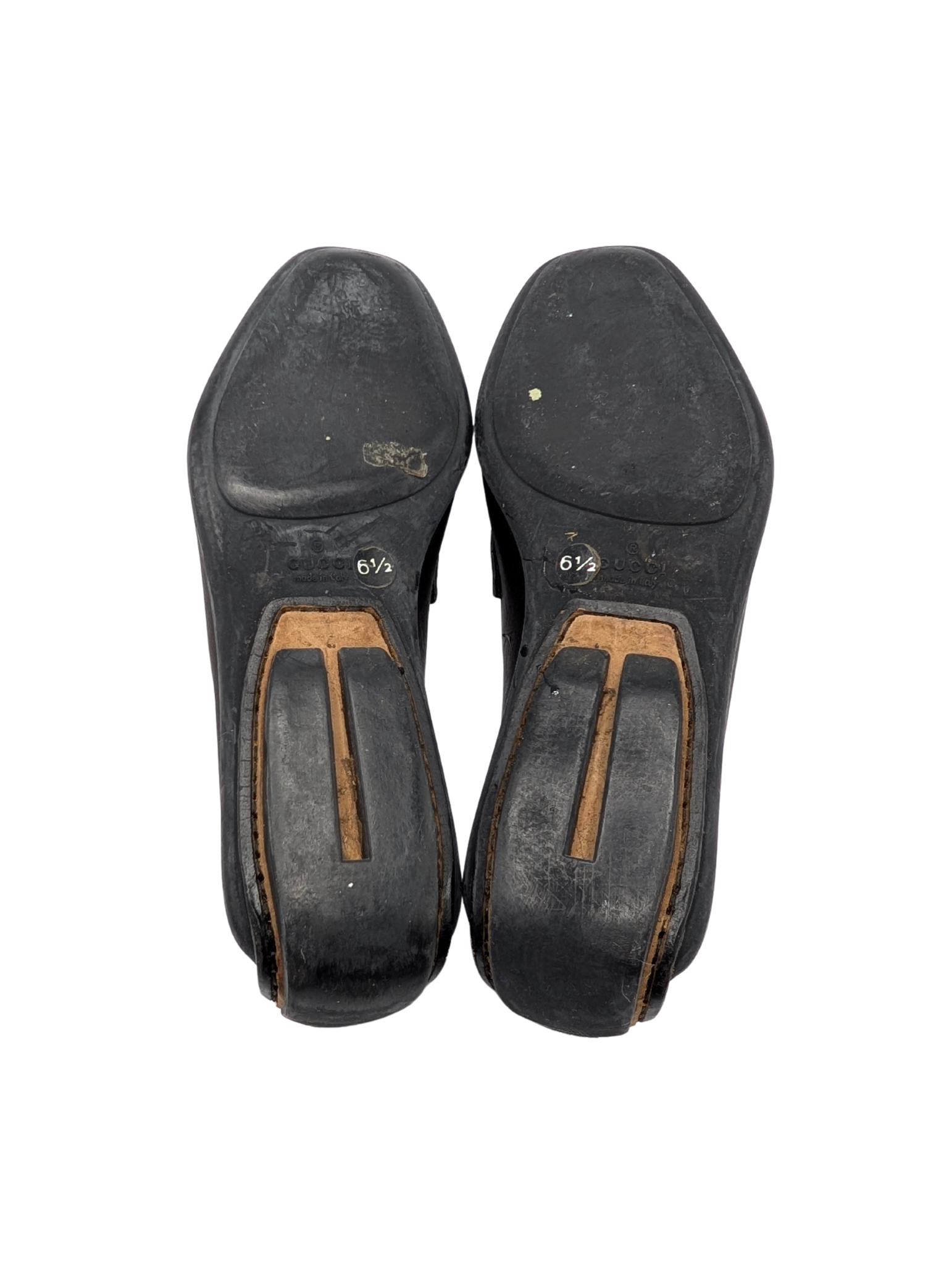 Gucci Brown Leather Horsebit Driving Loafers Size 6.5