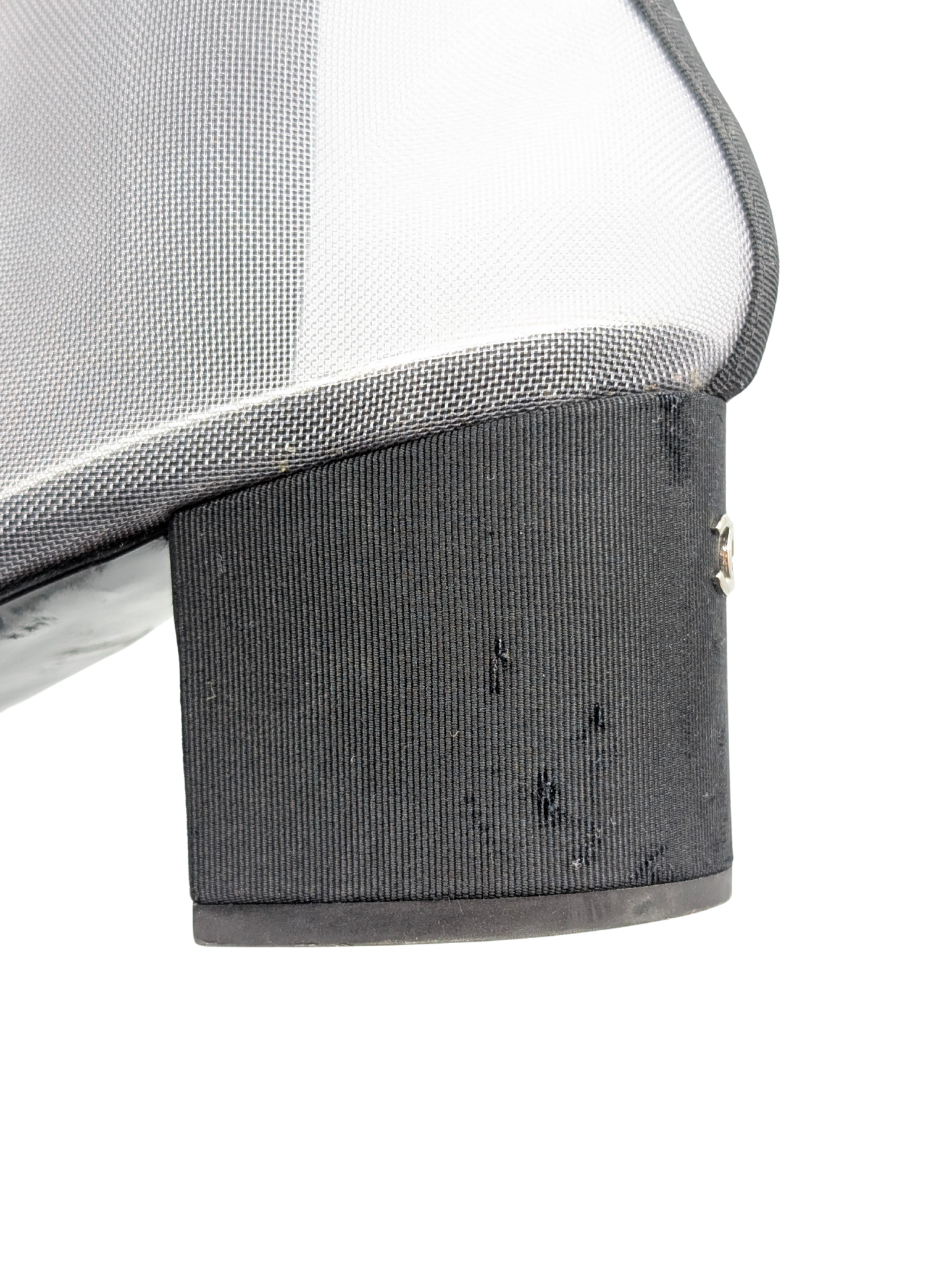 Chanel Mesh Grosgain Camellia Ankle Booties Size 40.5C