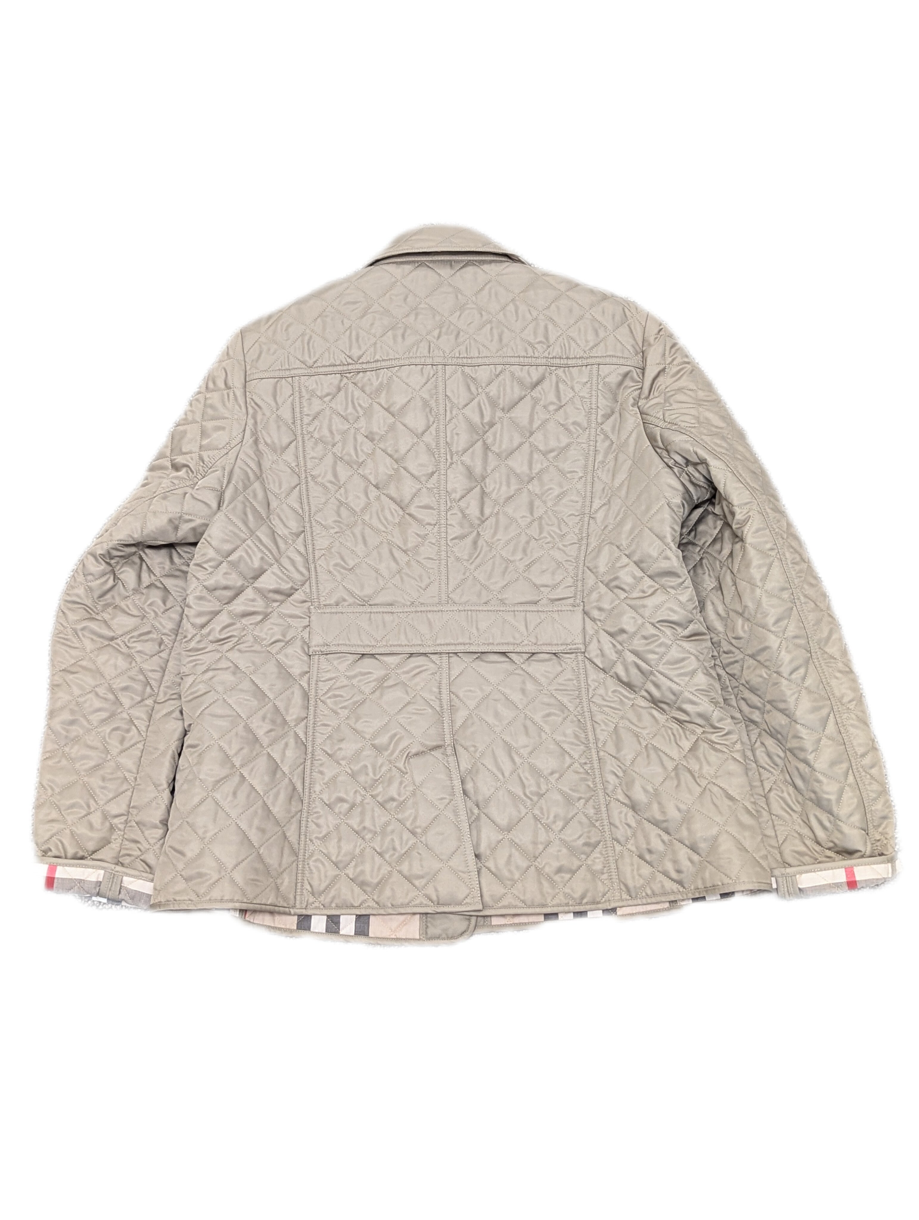 Burberry Beige Quilted Jacket Size XL