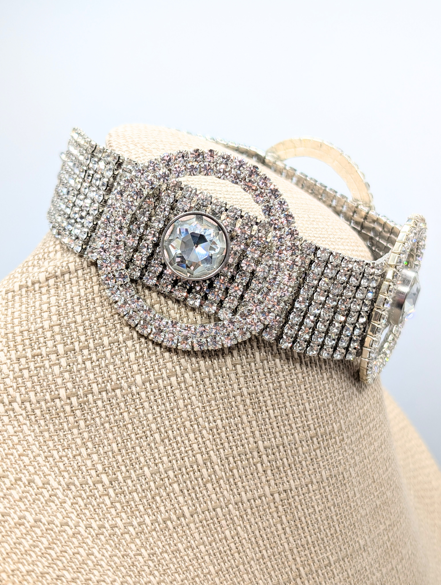 RockStar in Rome  Crystal Circle Choker