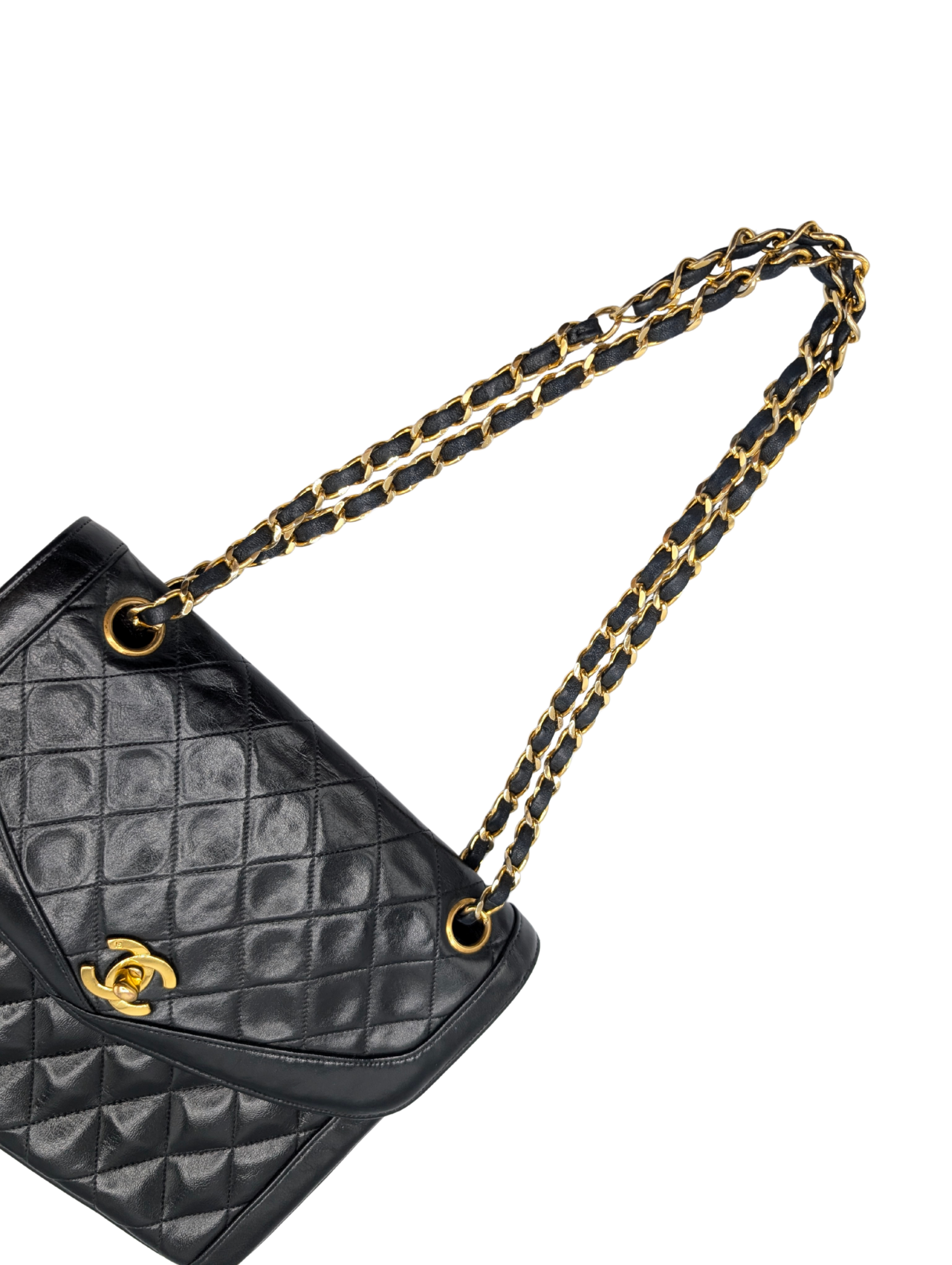 Chanel Black Quilted CC Flap Chain Shoulder Bag