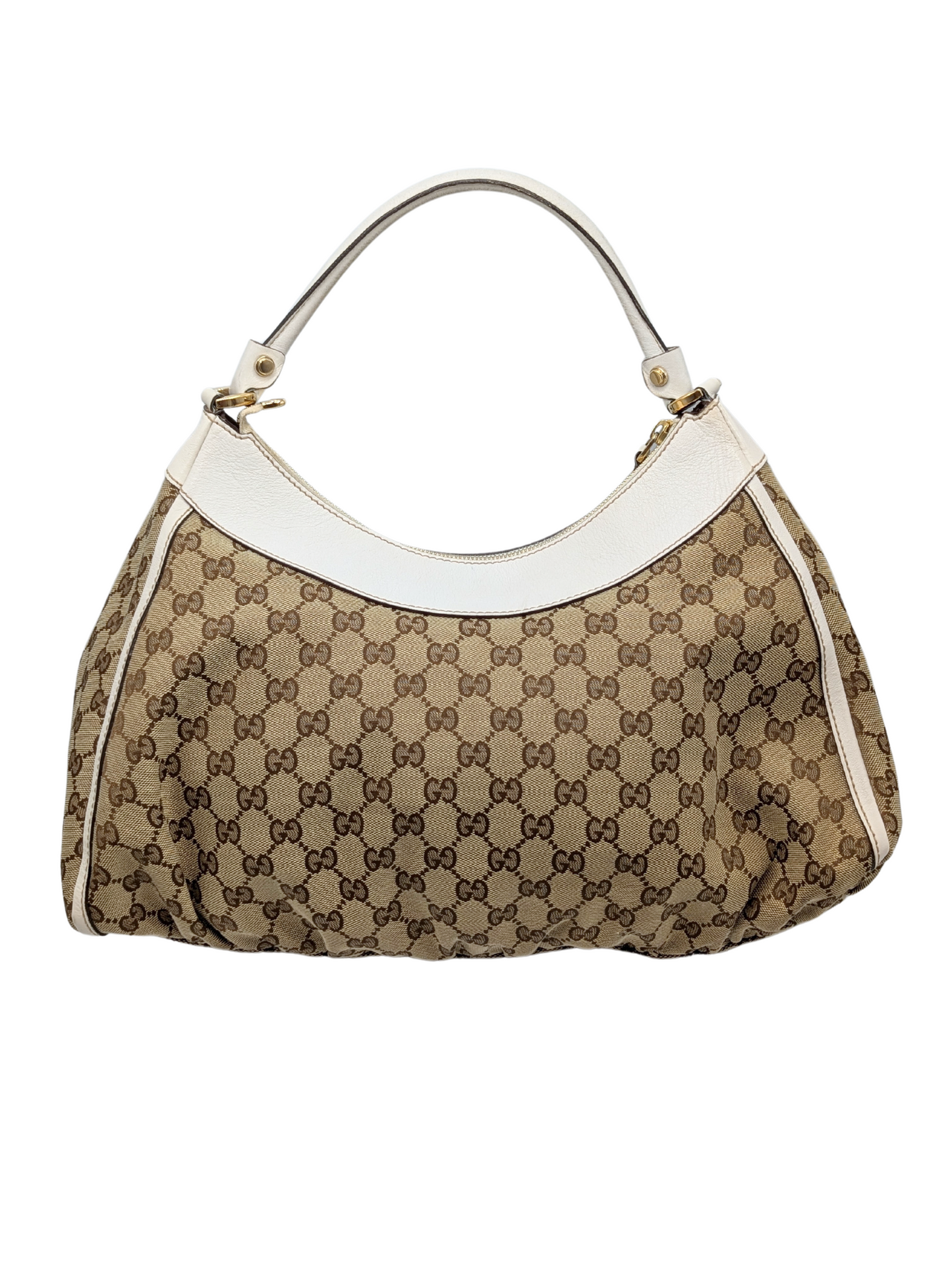 Gucci Beige White Abbey D-Ring Large Shoulder Bag