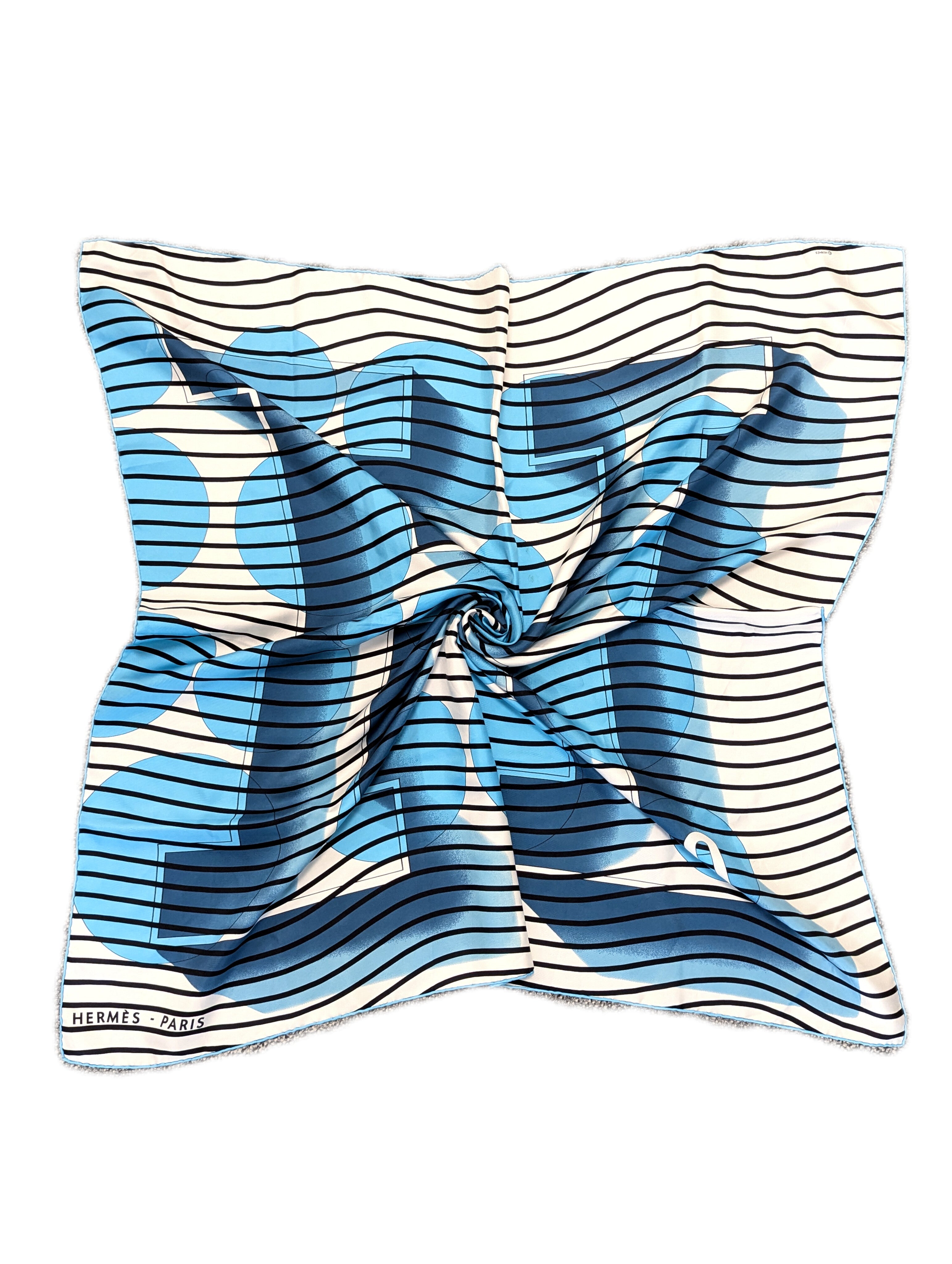 Hermès H2O 2005 Bali Barret Silk Scarf 90cm