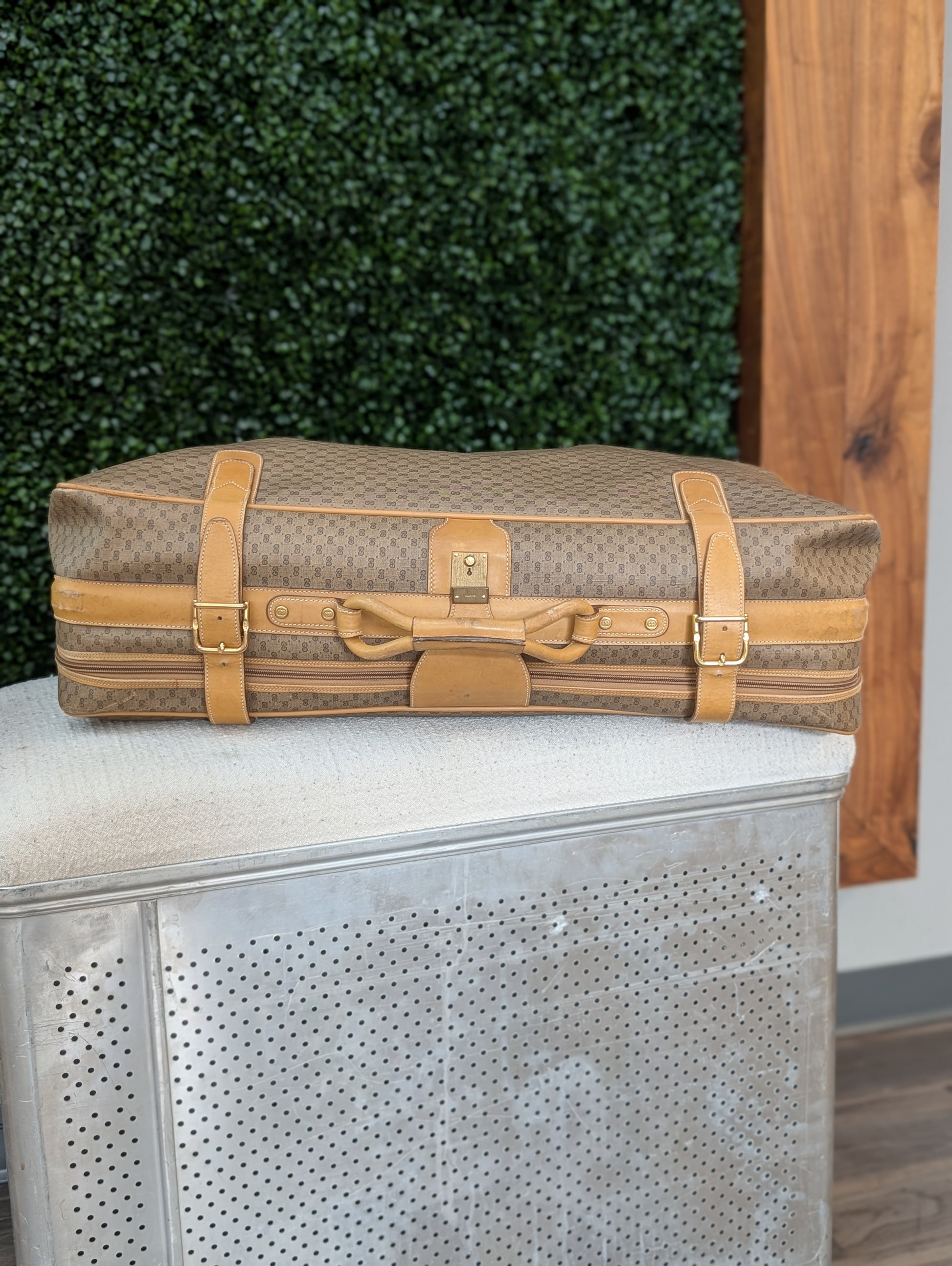 Gucci Micro GG Coated Canvas Travel Suitcase