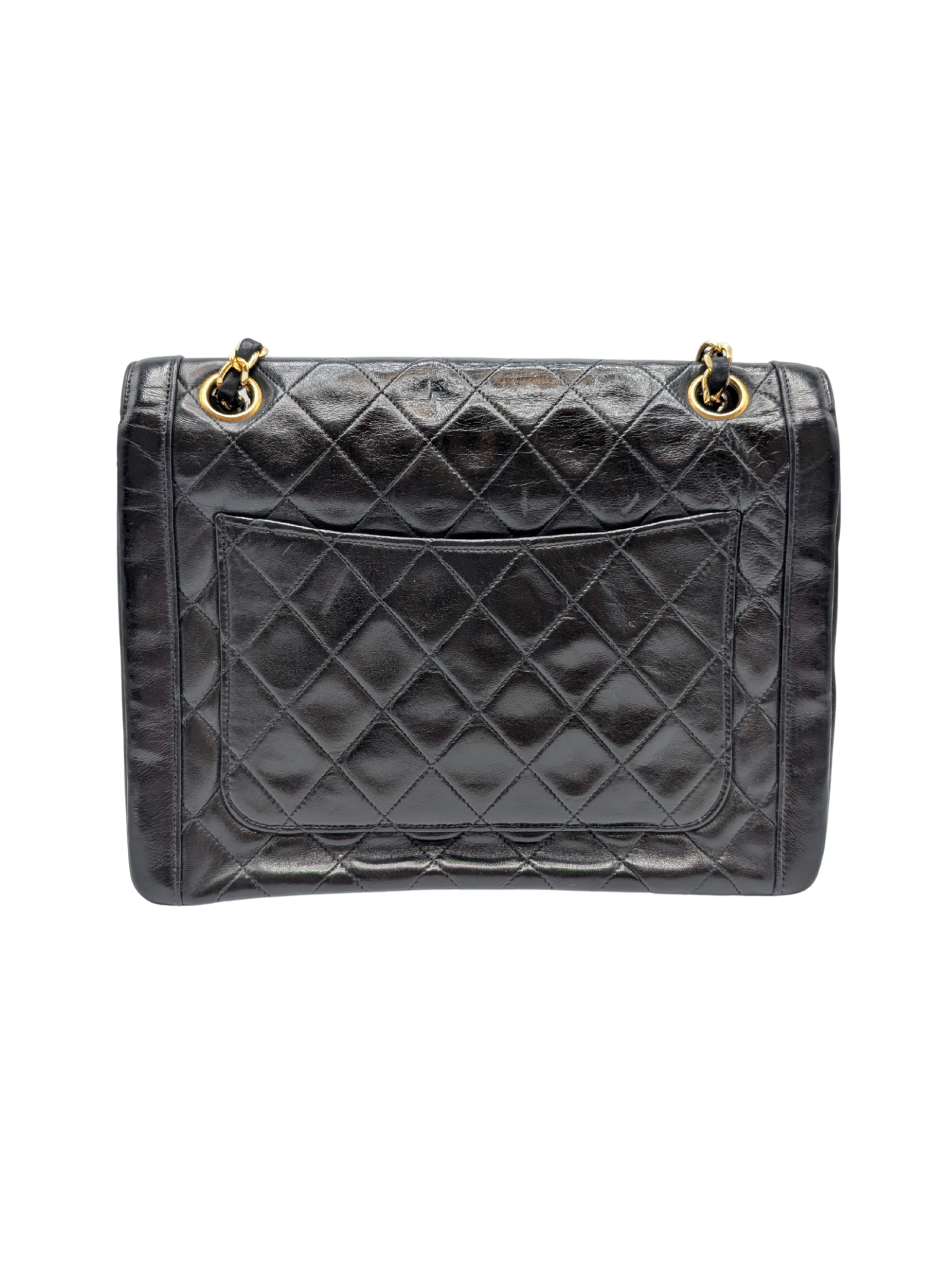 Chanel Black Quilted CC Flap Chain Shoulder Bag
