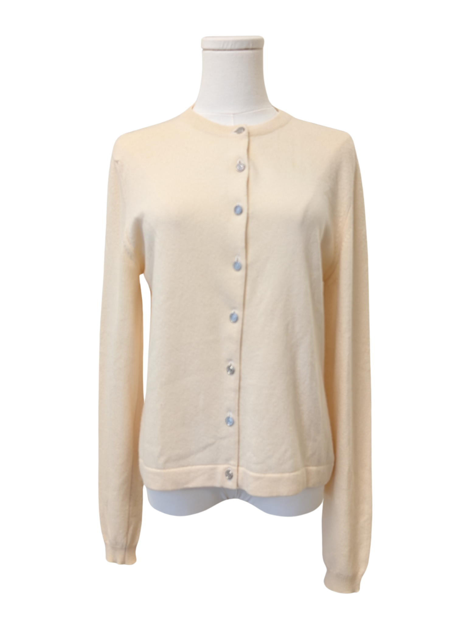 Hermès Cream Cashmere Twin Cardigan Set