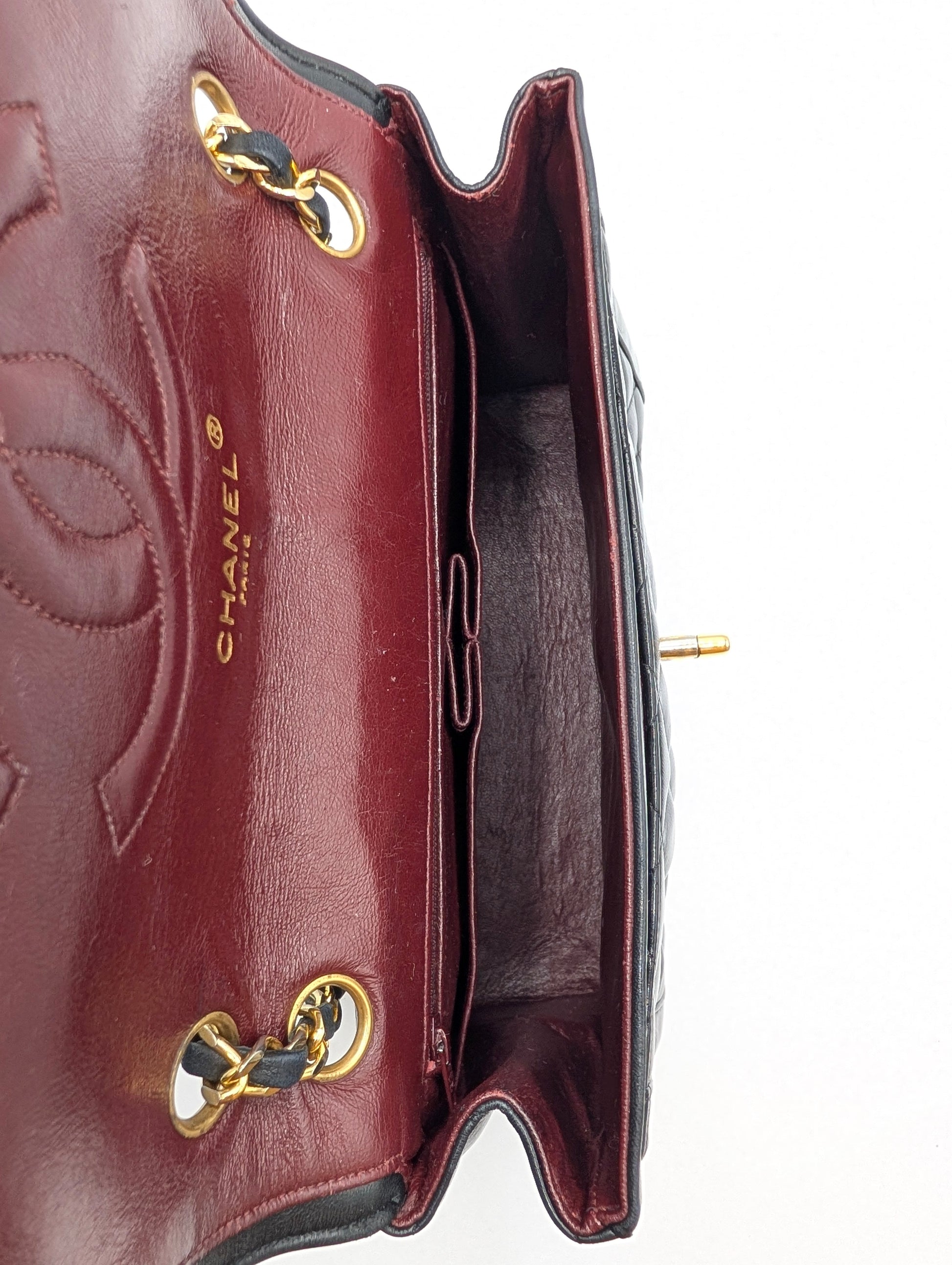 Chanel Black Quilted CC Flap Chain Shoulder Bag