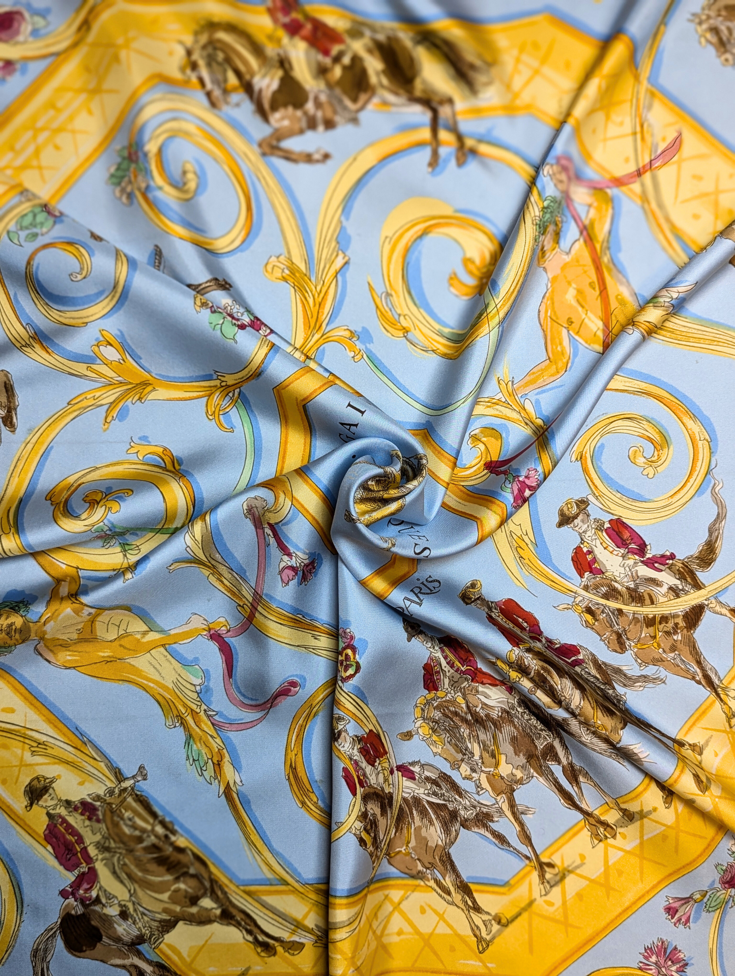 Hermès Ecole Portugaise D'Art Equestre Silk Scarf 90cm