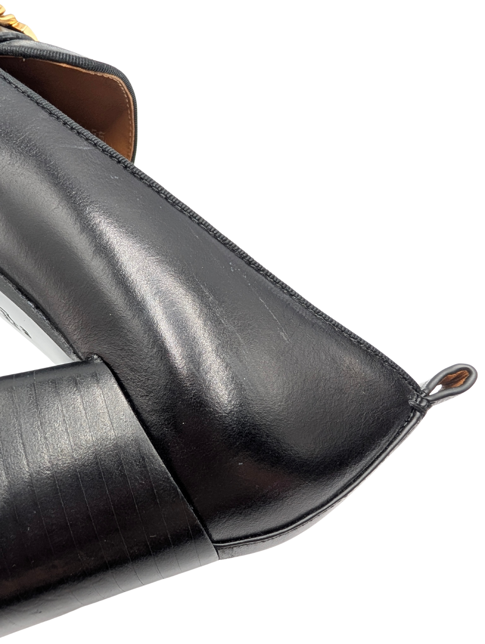 Tory Burch Ruby Chain Black Loafer Pumps Size 8