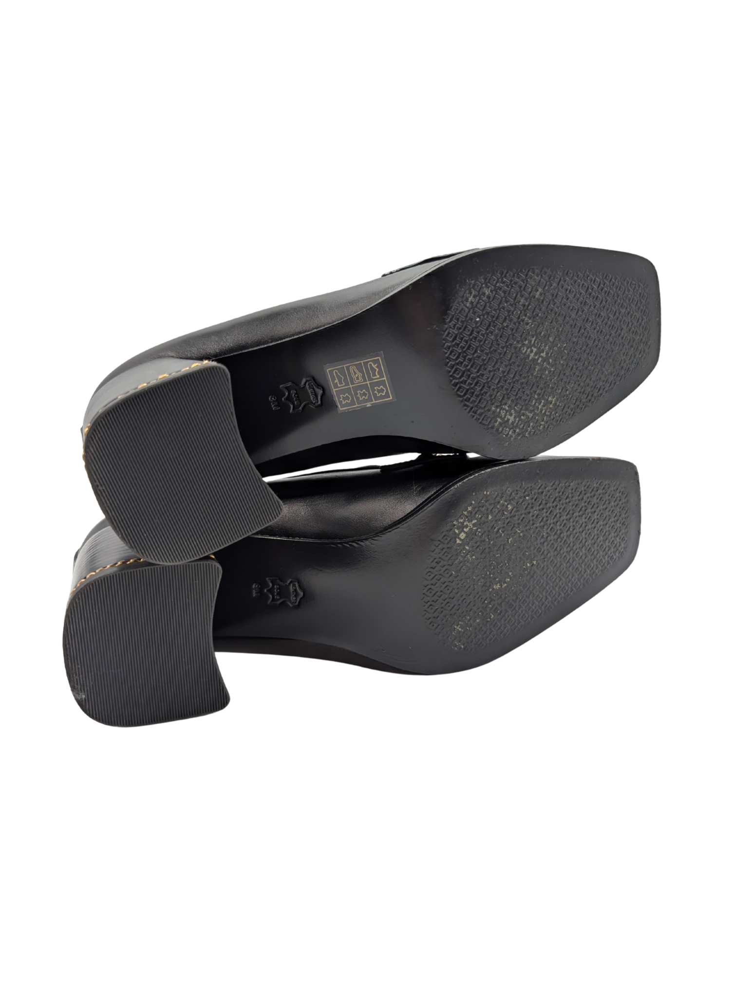 Tory Burch Ruby Chain Black Loafer Pumps Size 8