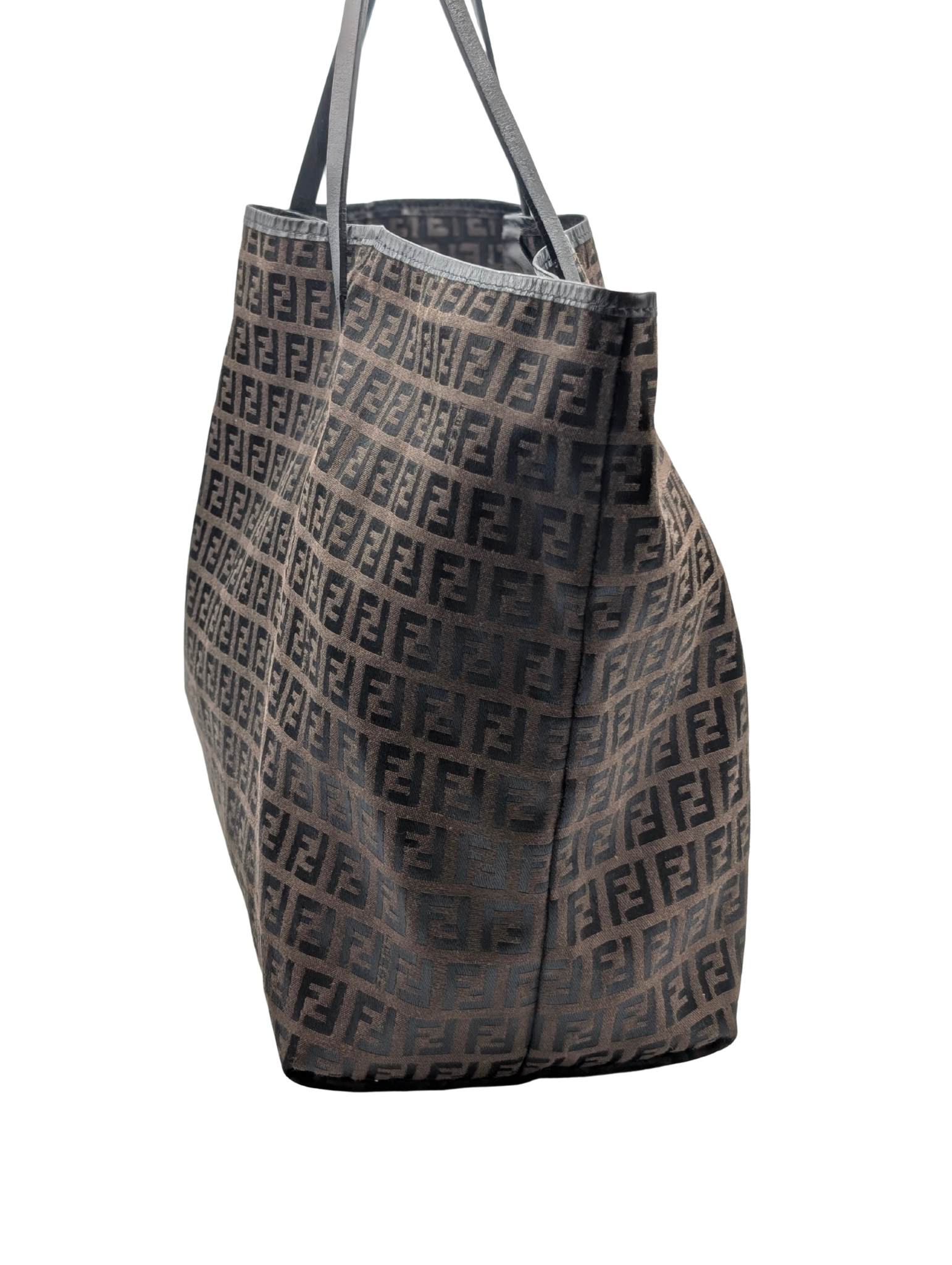 Fendi Brown/Black FF Zucchino Tote