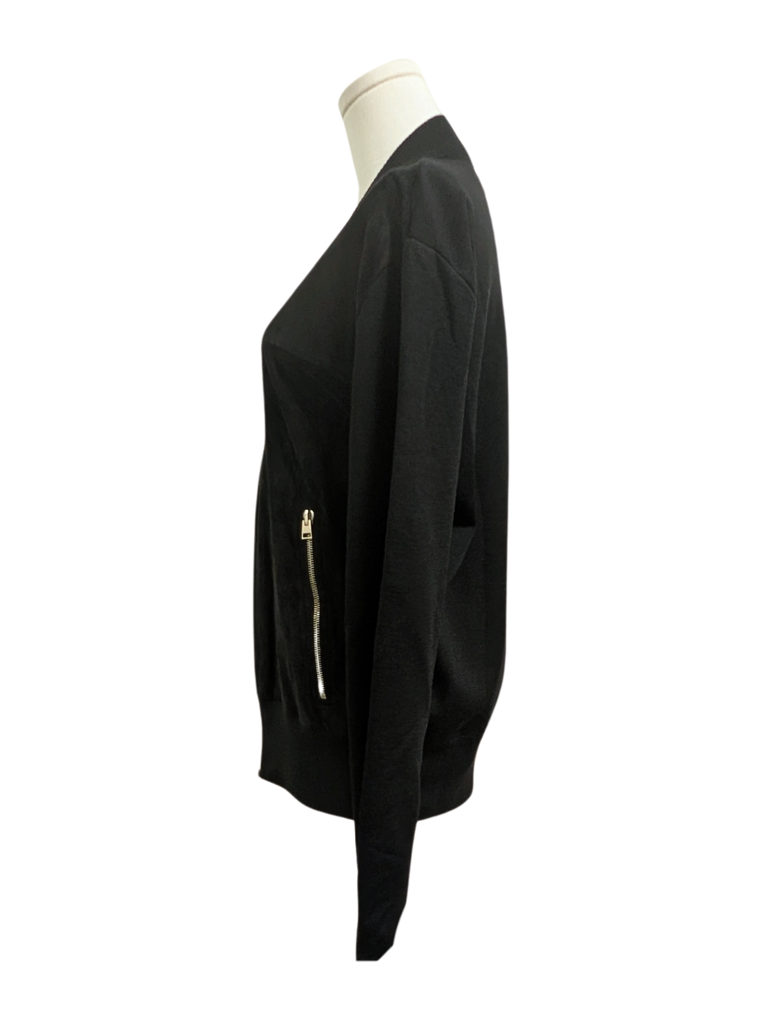 NWT Tom Ford Black Lambskin Suede Wool Zip Jacket Mens Size 52 XL