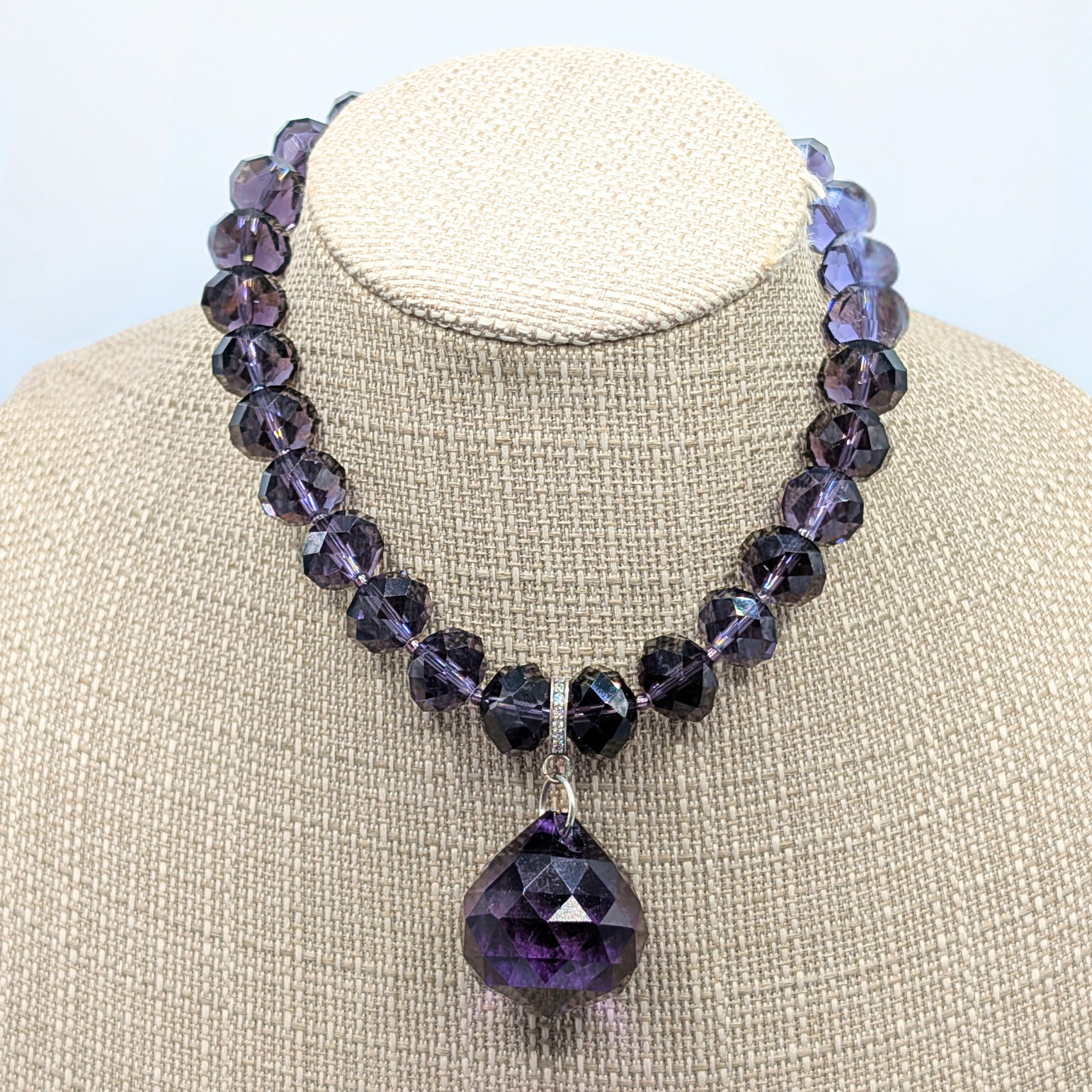 RockStar in Rome Amethyst Chandelier Necklace