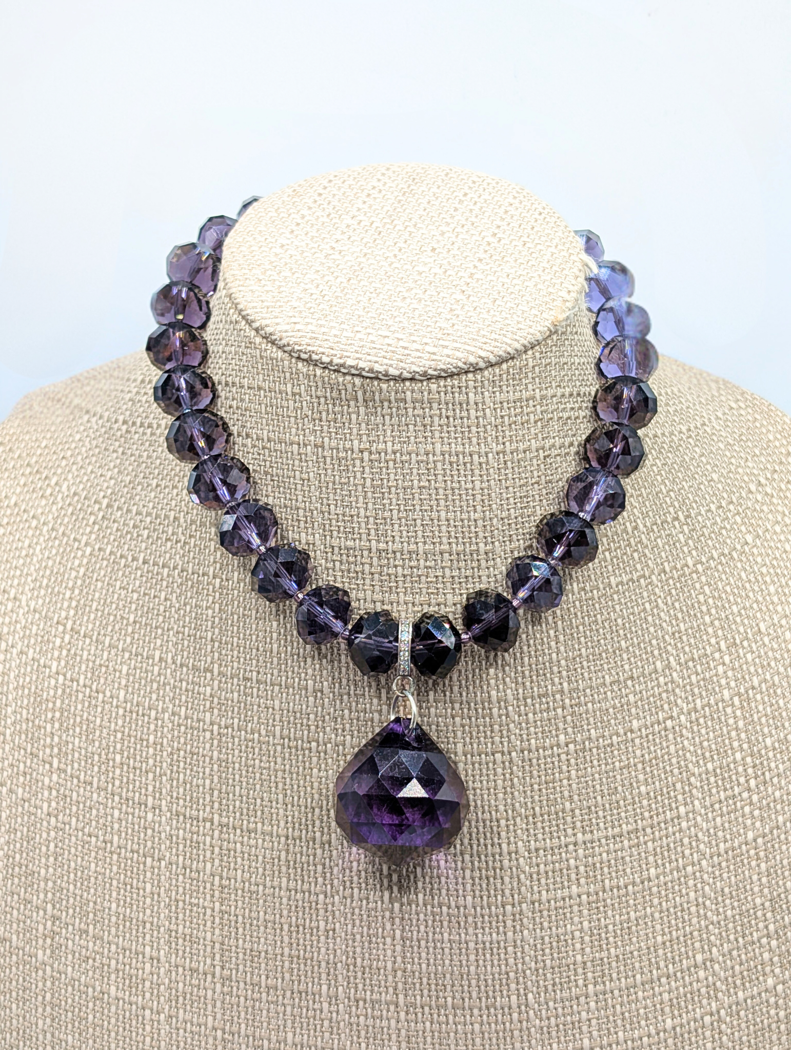 RockStar in Rome Amethyst Chandelier Necklace