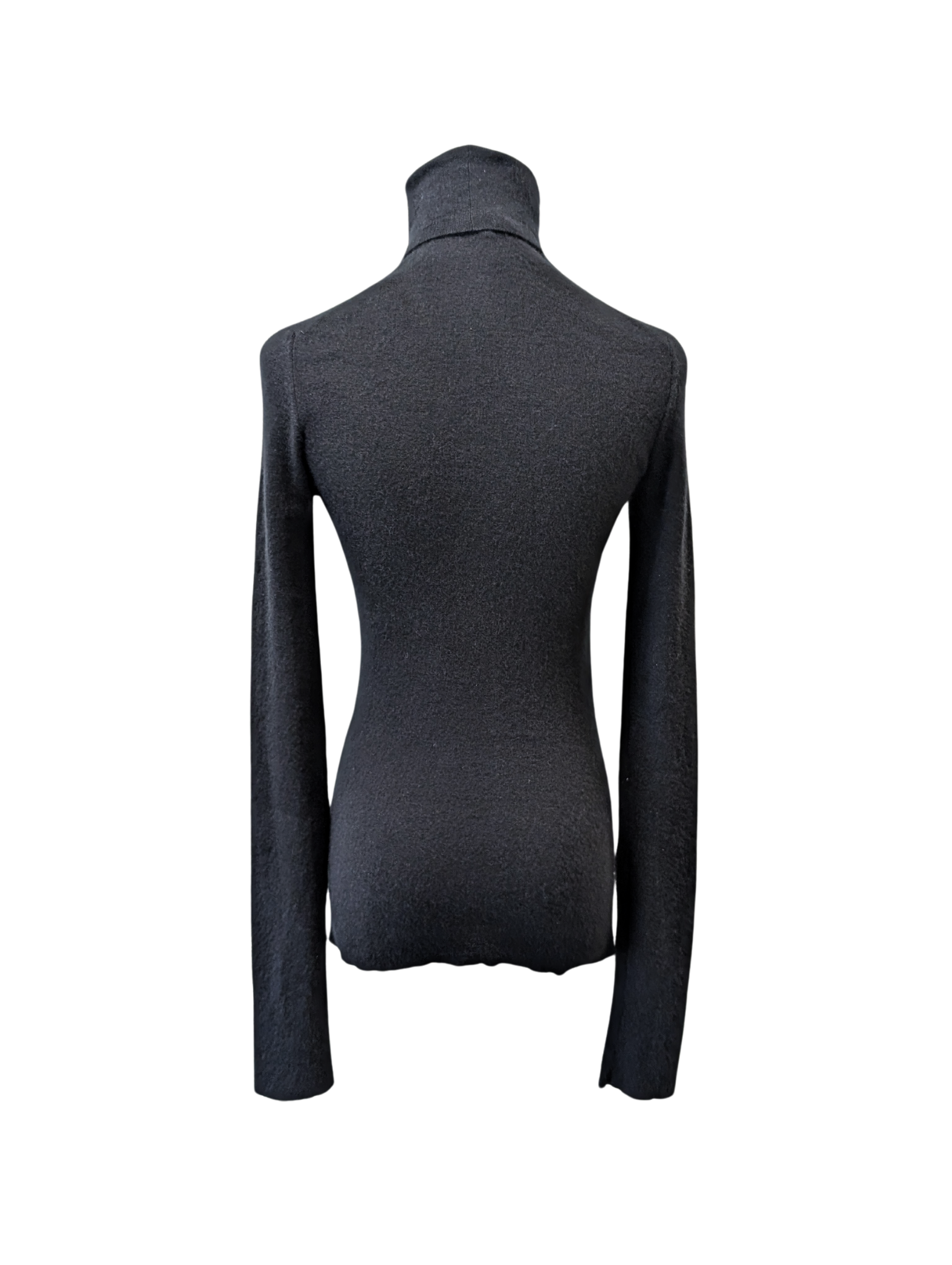 Hermès Black Cashmere Turtleneck Size 40