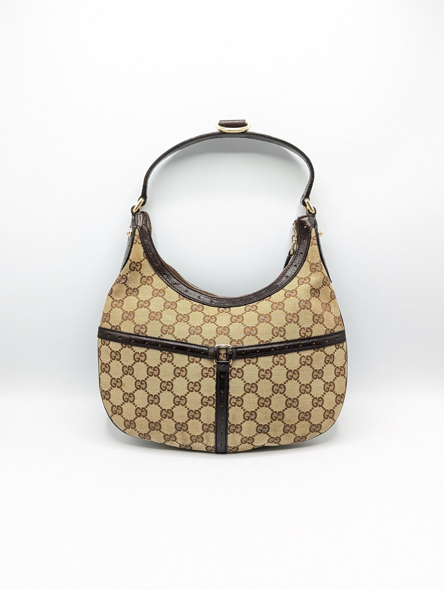 Gucci Monogram Web Reins Small Hobo