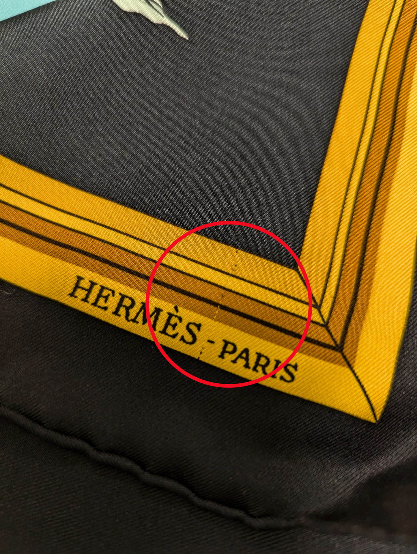 Hermès Black Quai Aux Fleur Silk Scarf 90cm