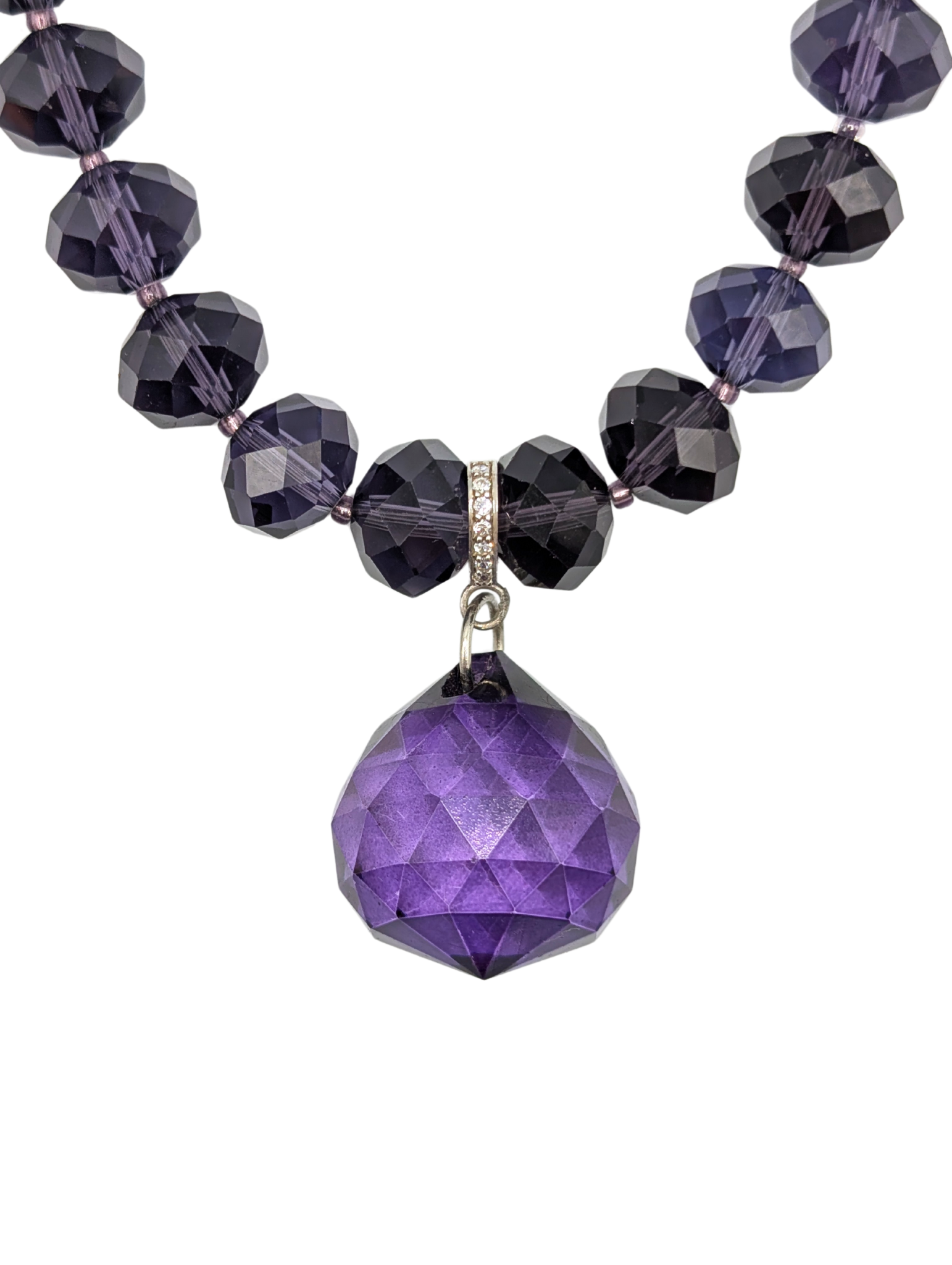 RockStar in Rome Amethyst Chandelier Necklace