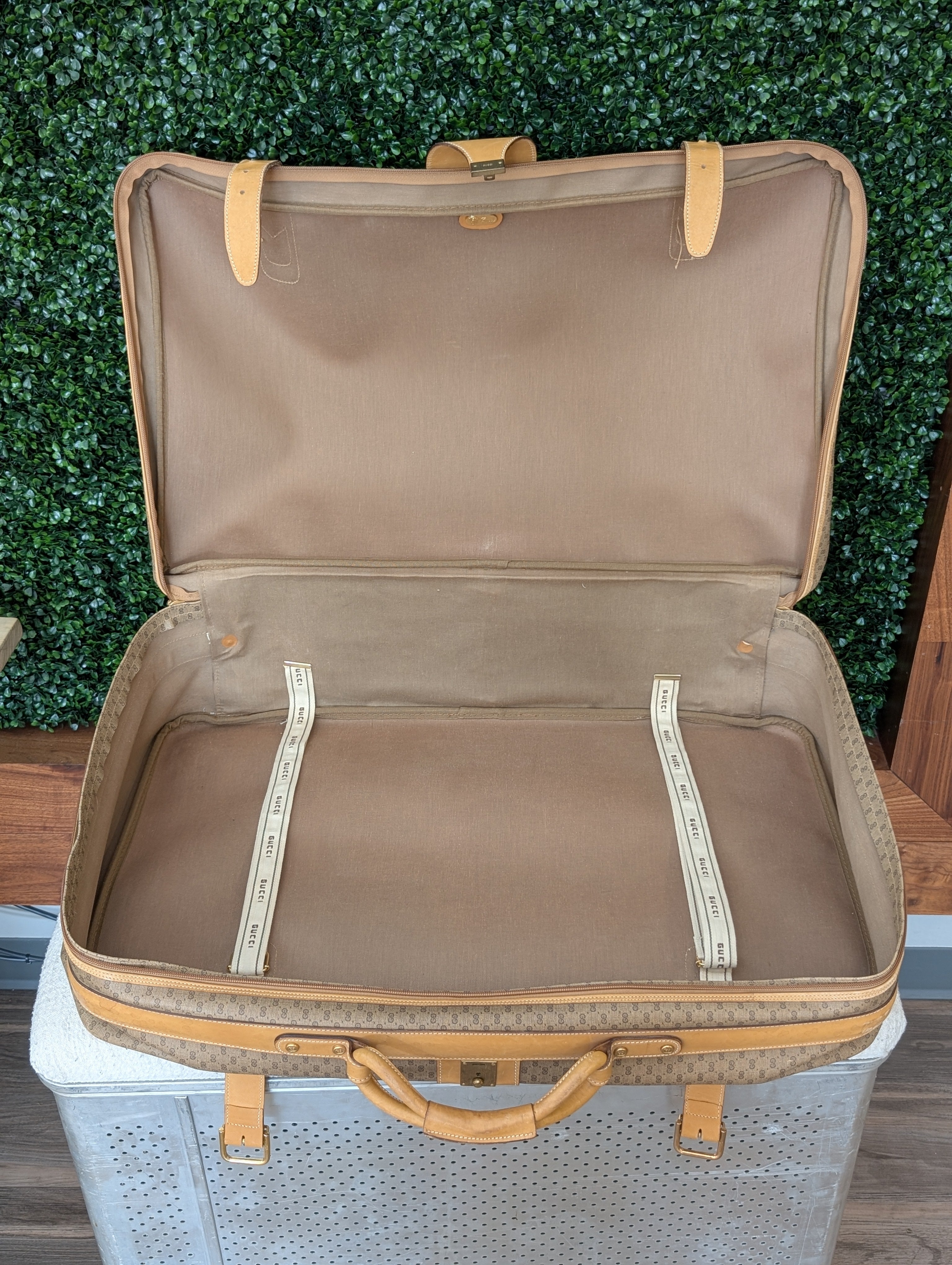 Gucci Micro GG Coated Canvas Travel Suitcase