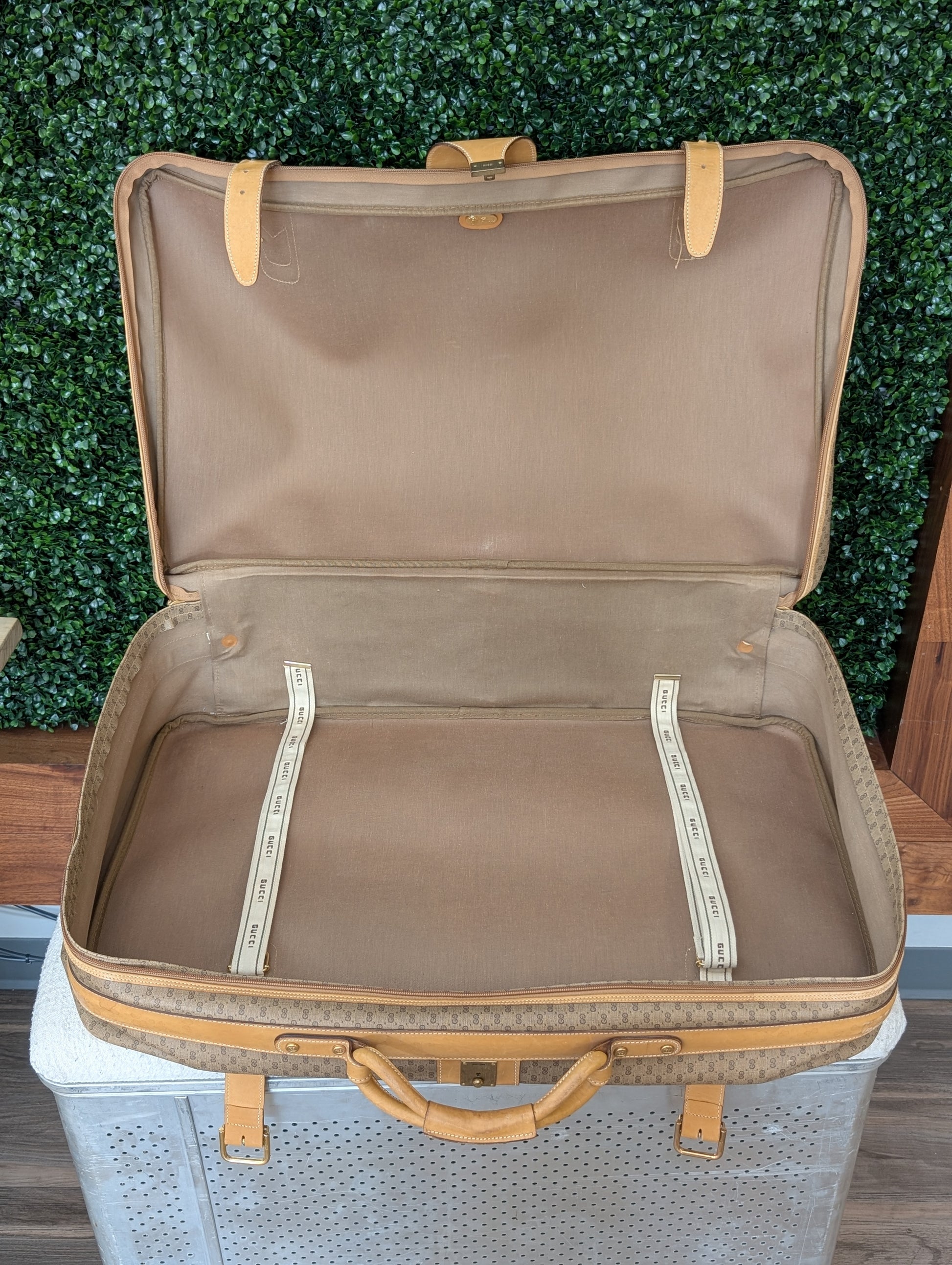 Gucci Micro GG Coated Canvas Travel Suitcase