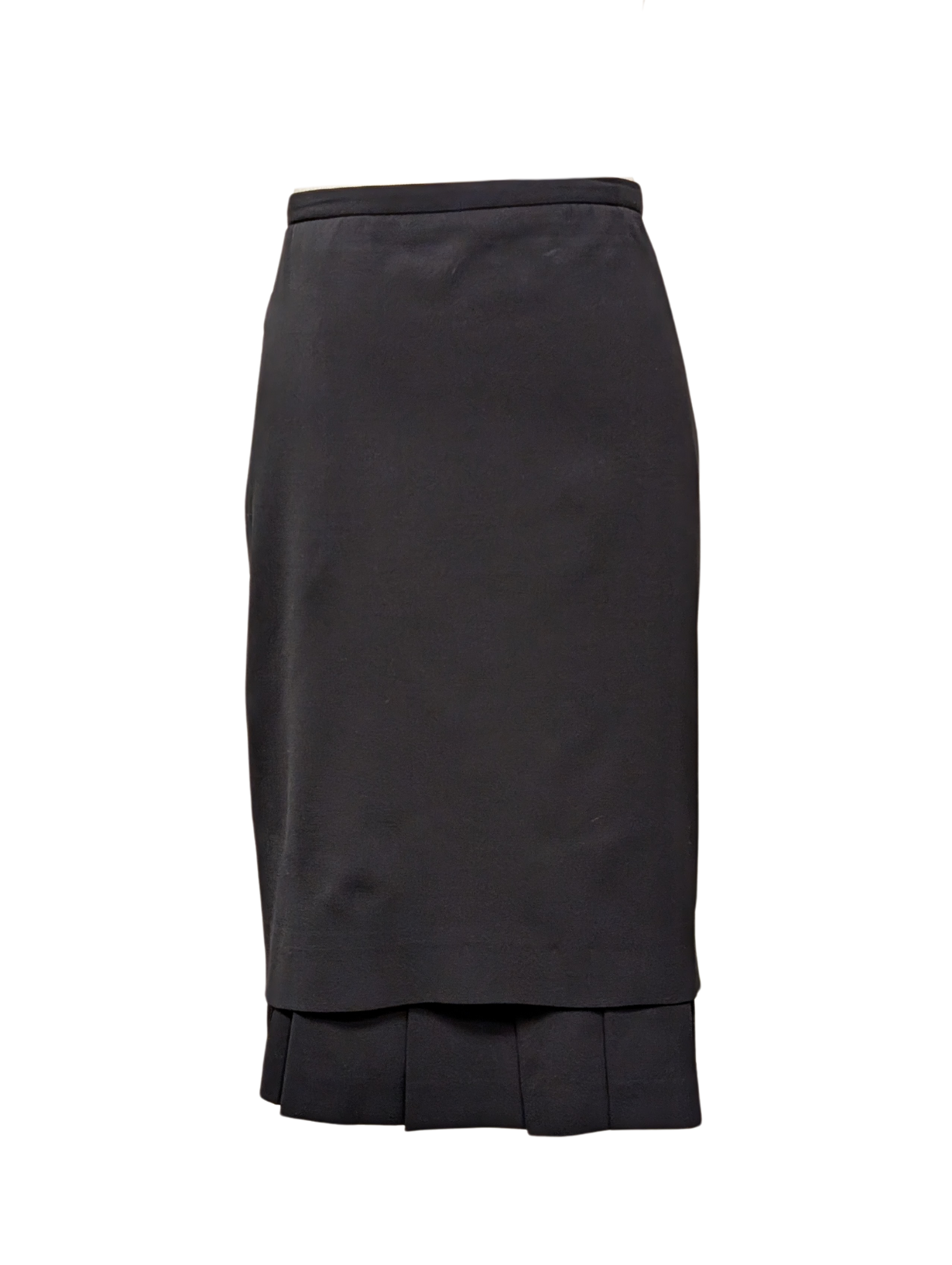 Hermes Black Pleated Skirt Size 42 US 10