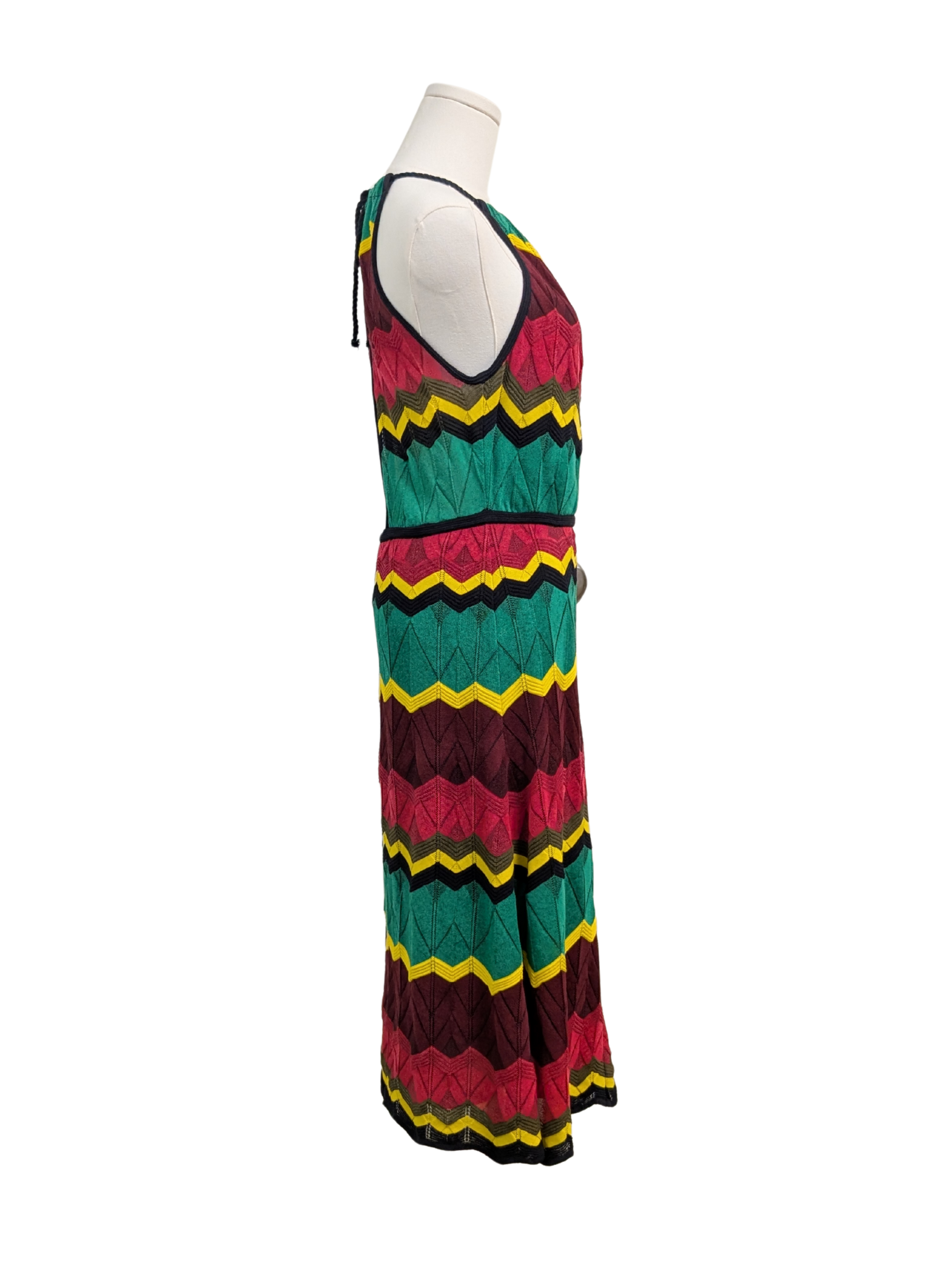 M by Missoni Chevron Midi Halter Dress Size 44 Resort 2015