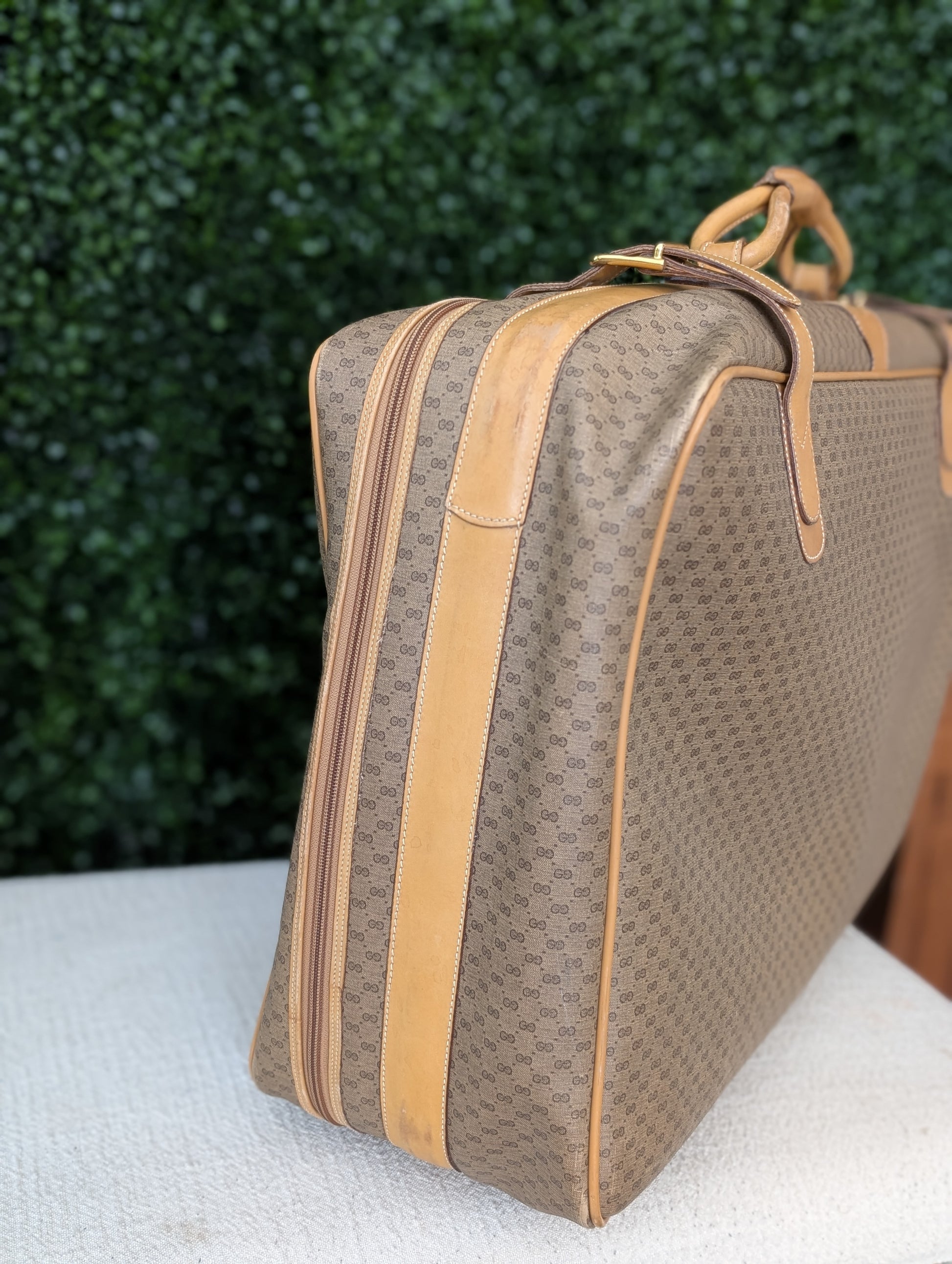 Gucci Micro GG Coated Canvas Travel Suitcase