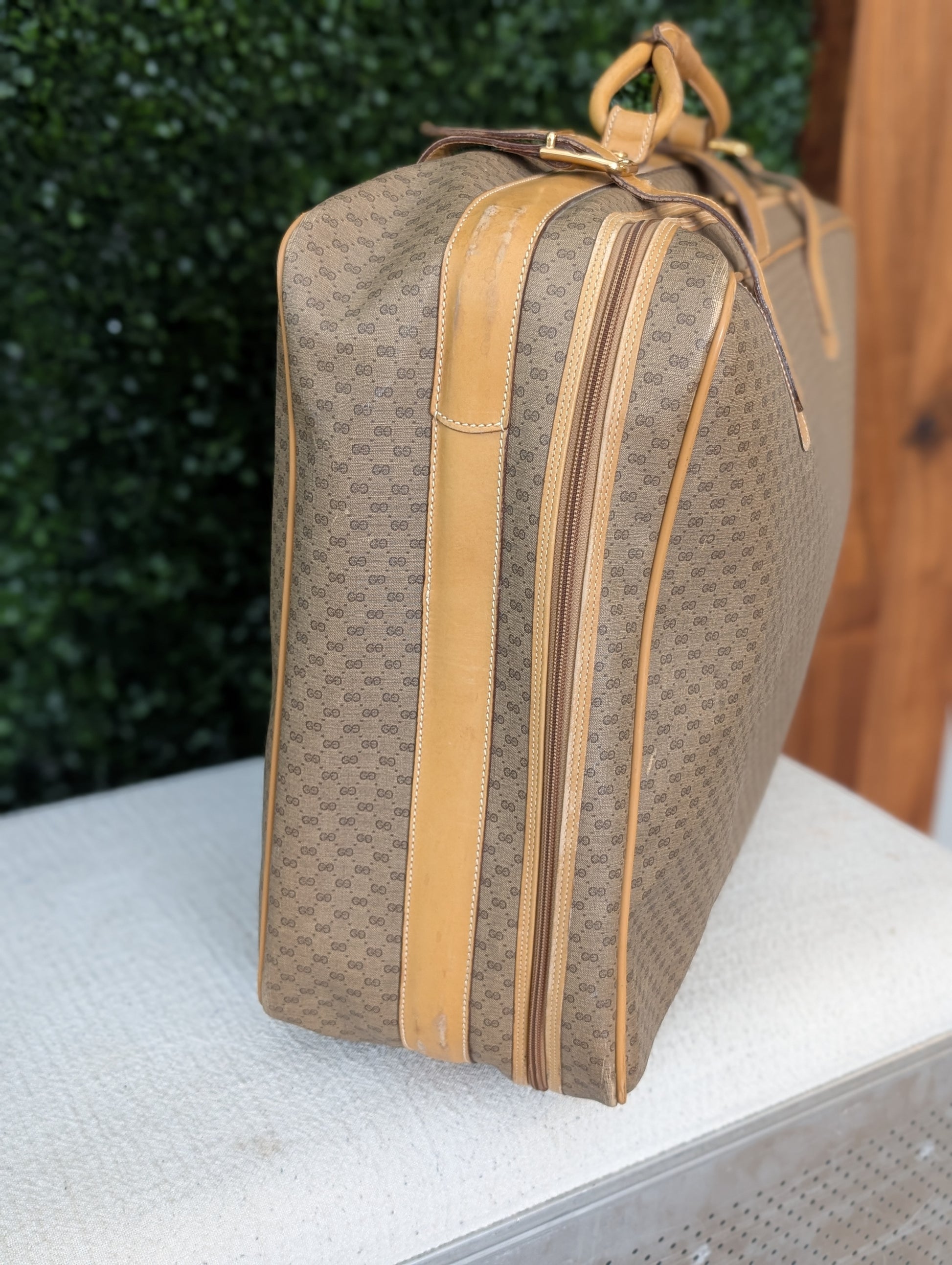 Gucci Micro GG Coated Canvas Travel Suitcase