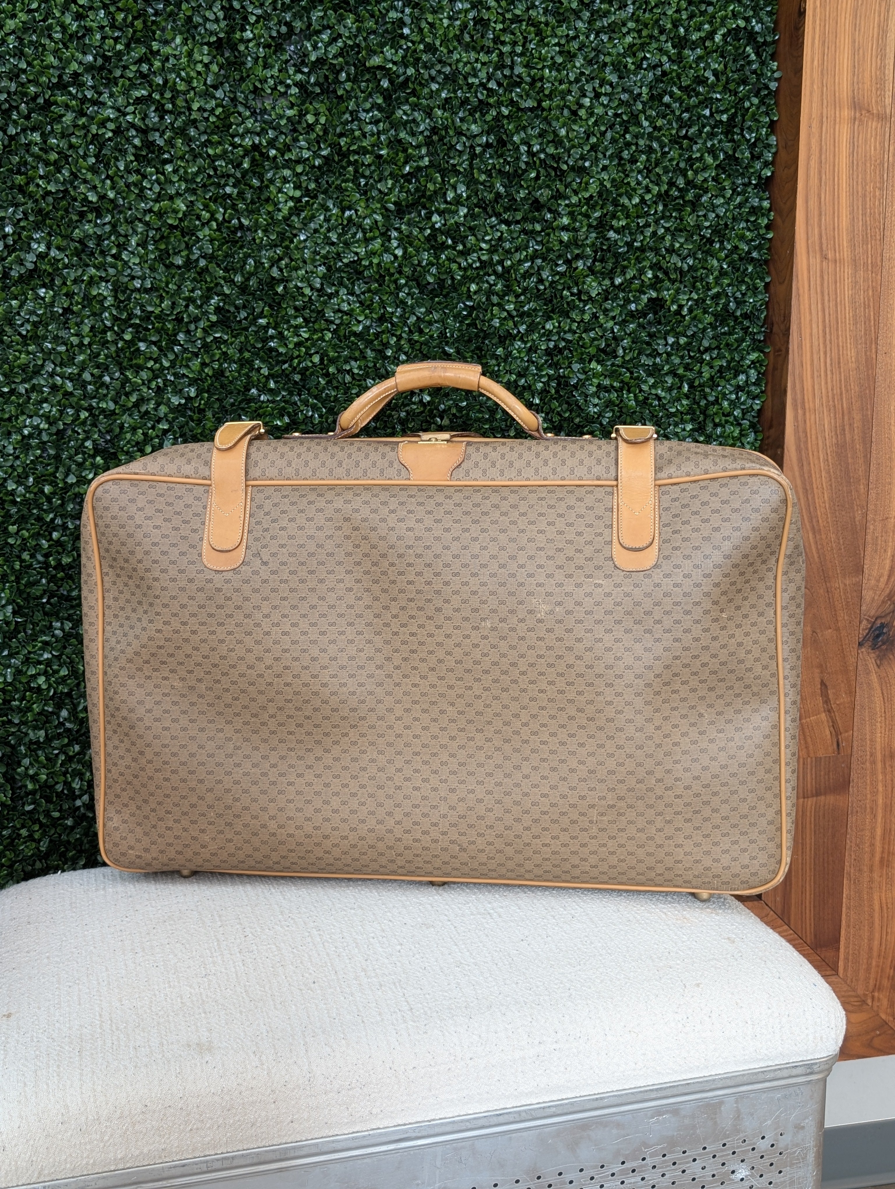 Gucci Micro GG Coated Canvas Travel Suitcase