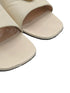Gucci Cream Leather Blondie GG Mule Heels Size 38.5